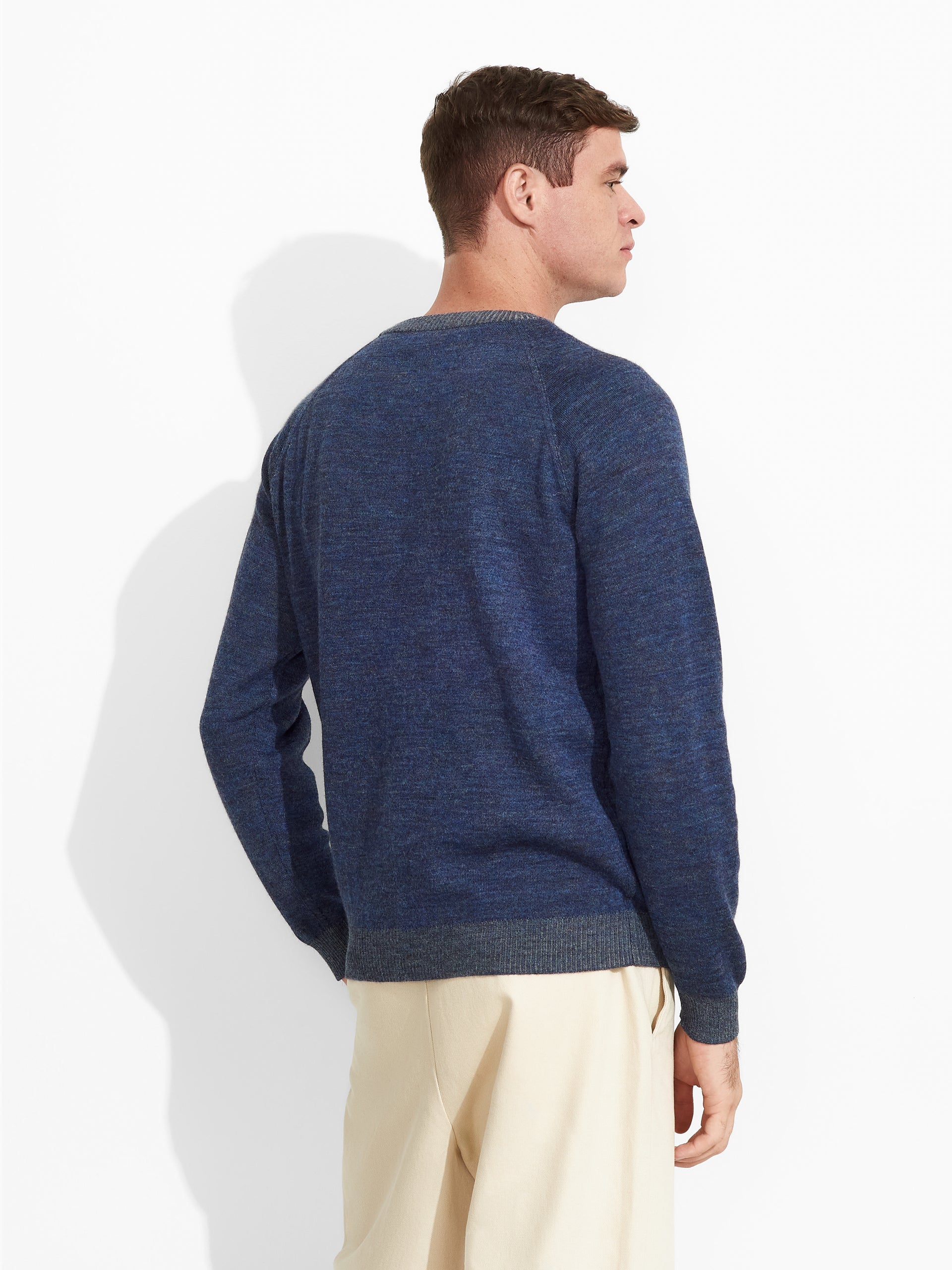 Vittorio Sweater Baby Alpaca Color Blue