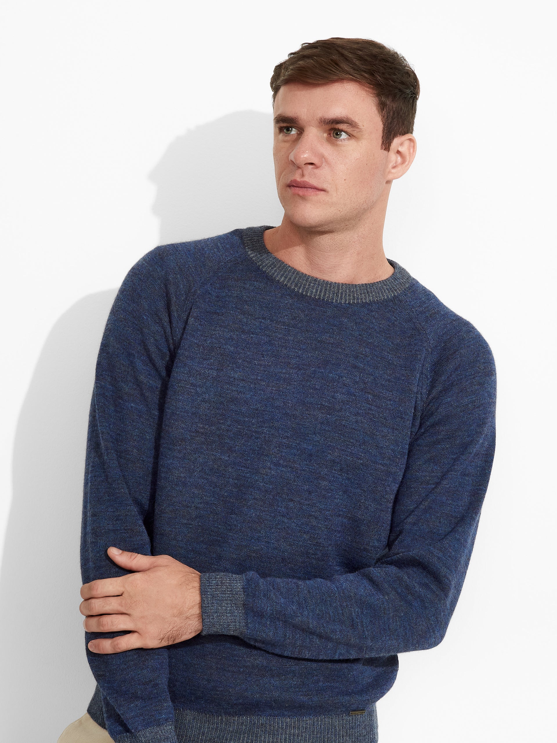 Vittorio Sweater Baby Alpaca Color Blue