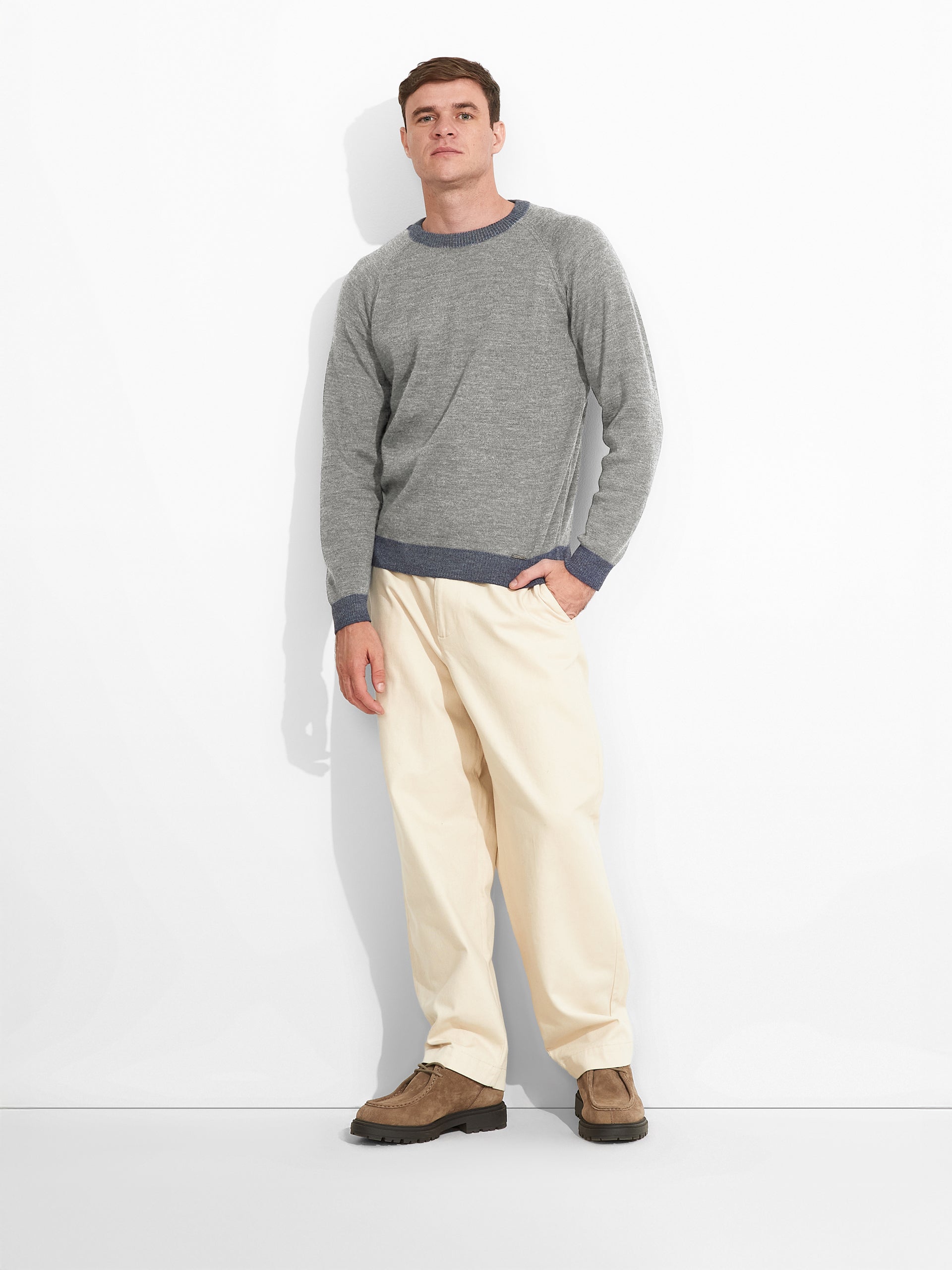 Vittorio Sweater Baby Alpaca Color Blue