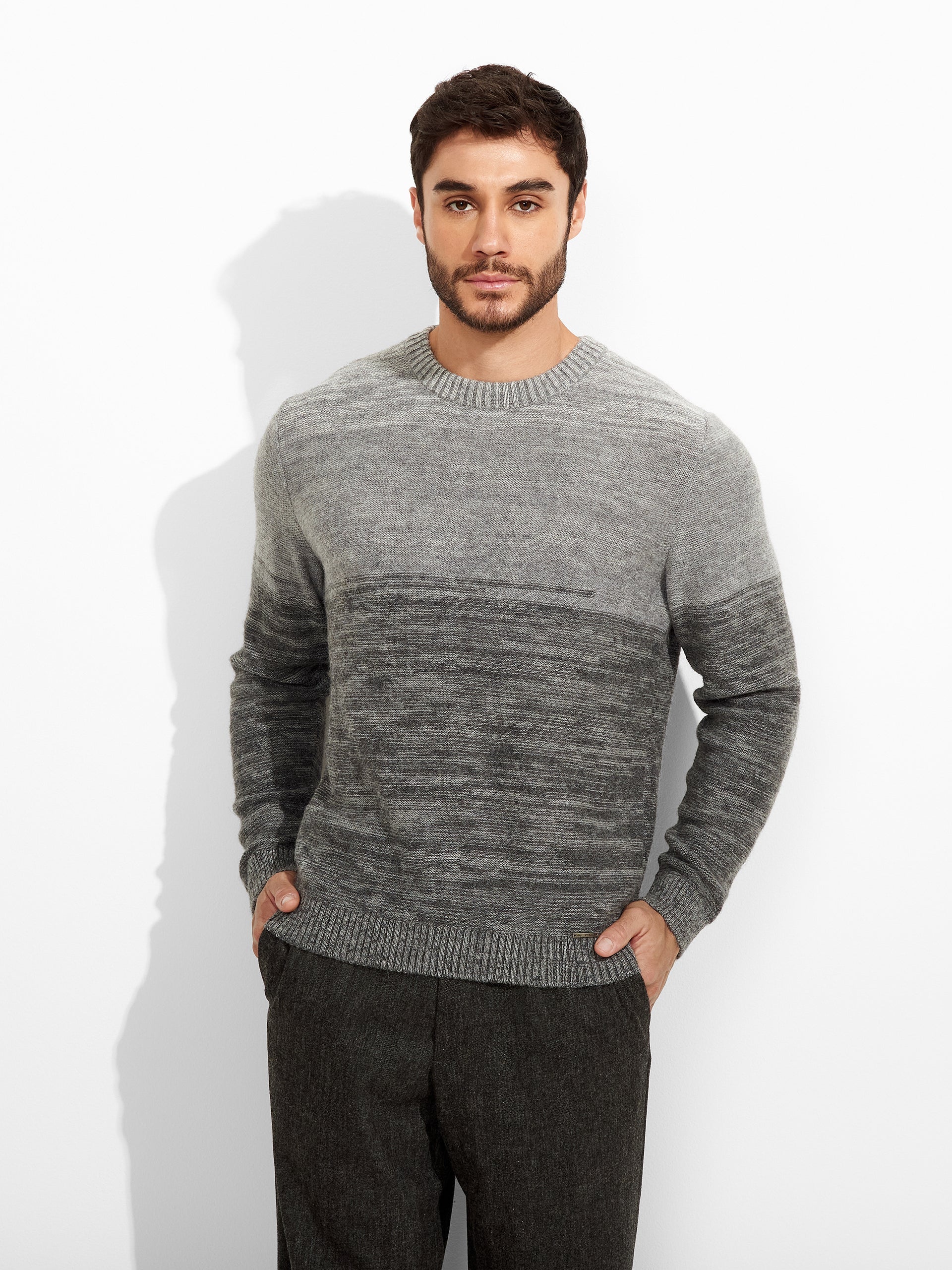 Zodiac Sweater Baby Alpaca Color Grey