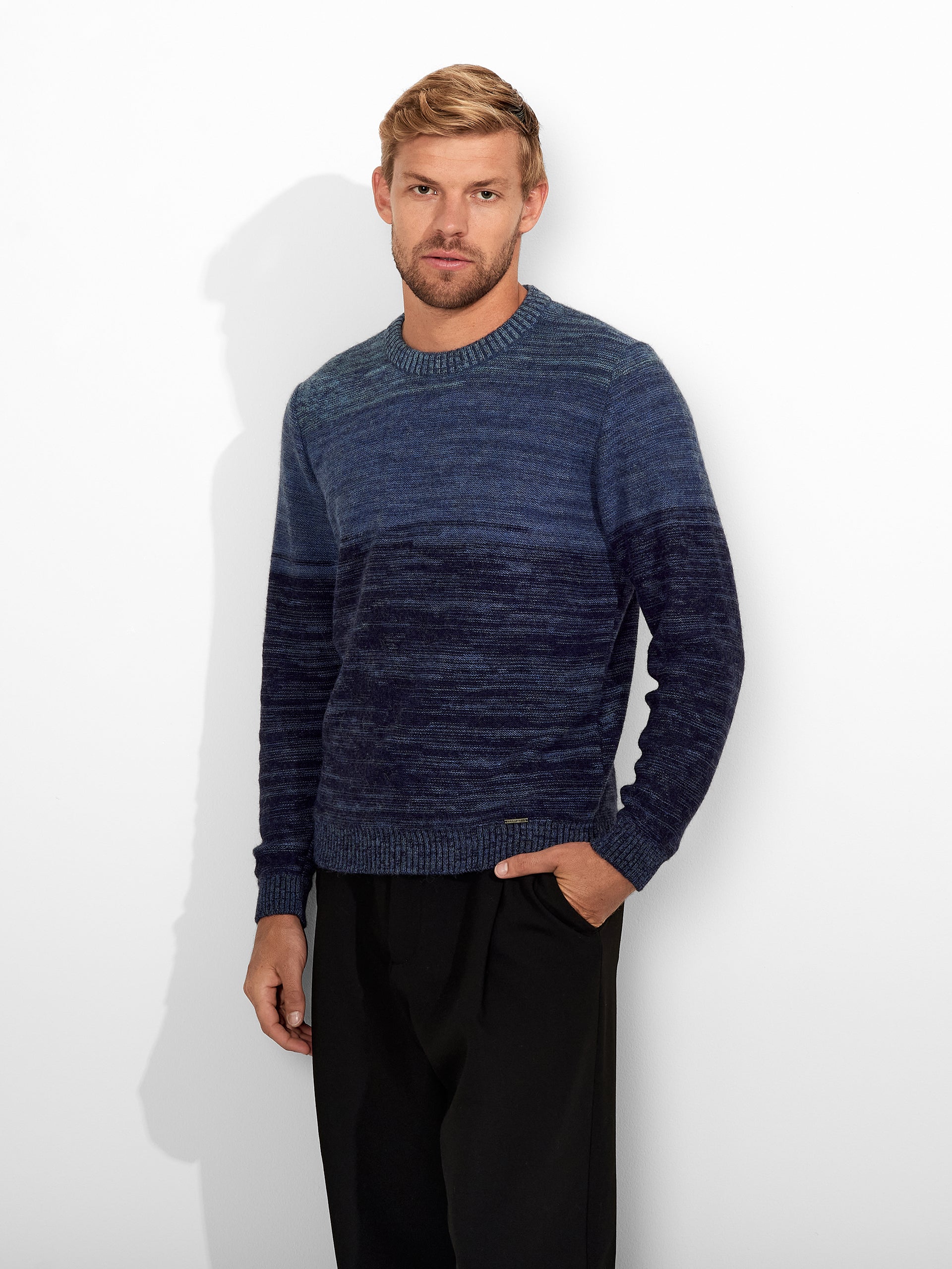 Zodiac Sweater Baby Alpaca Color Blue