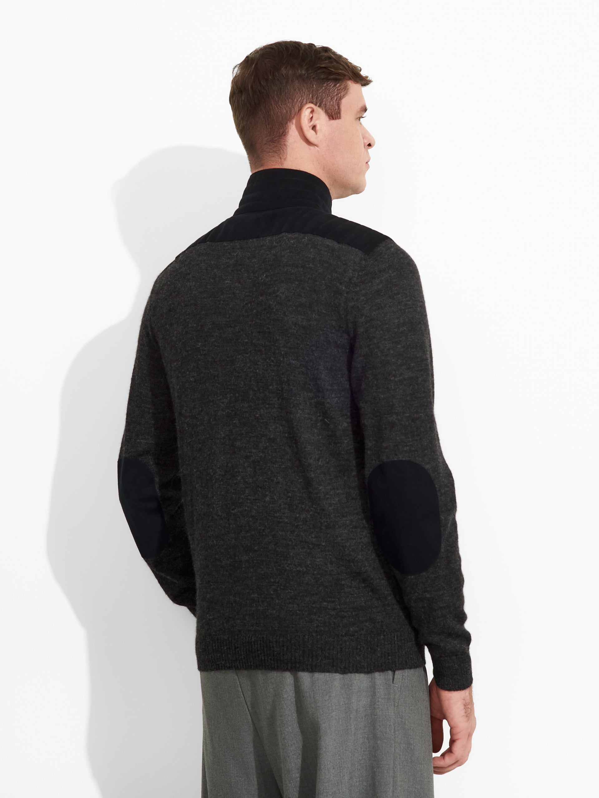 Zorba Sweater Baby Alpaca Color Grey - Paz Lifestyle 