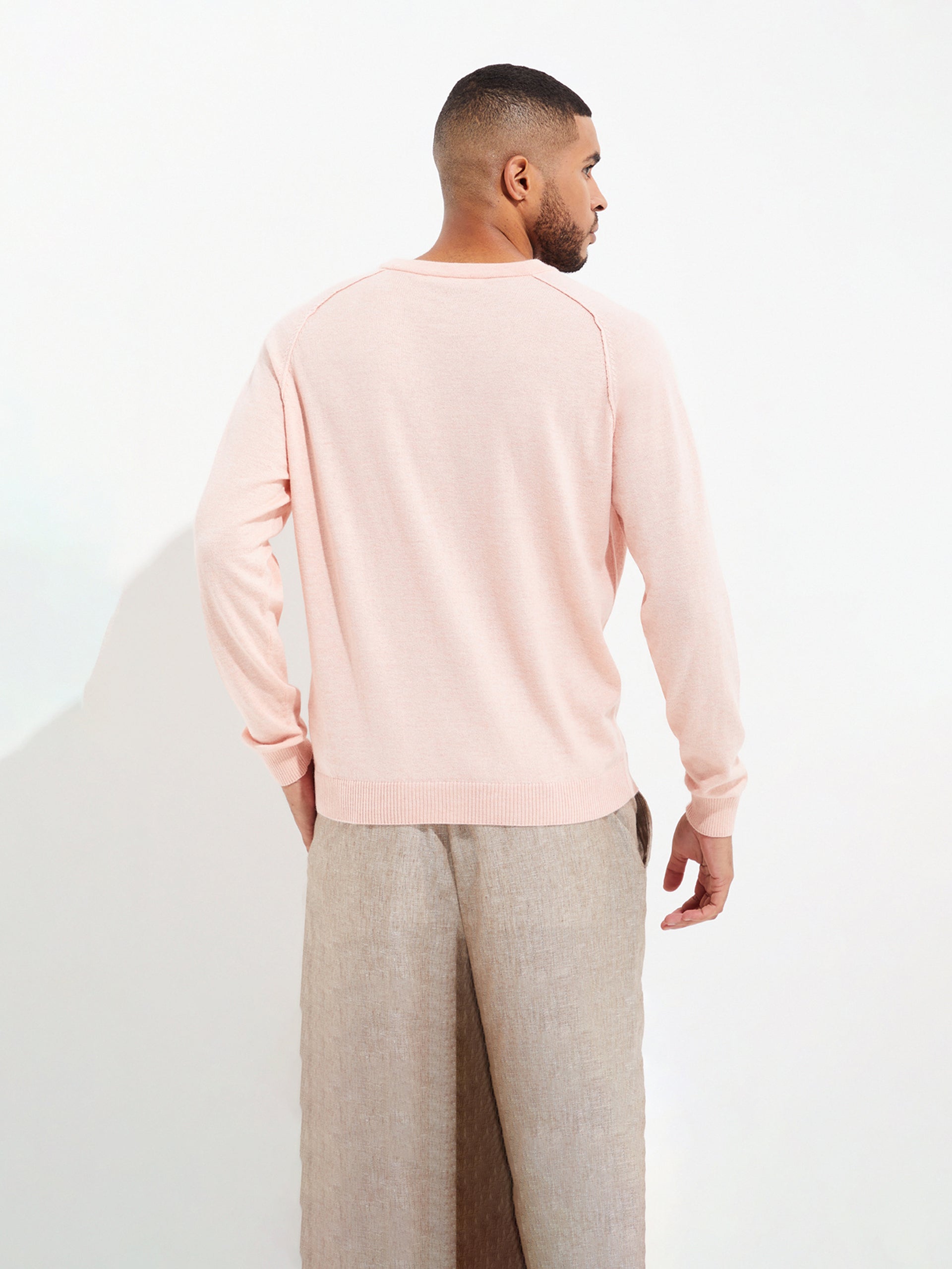 Ublot Sweater Cotton Color Pink - Paz Lifestyle 