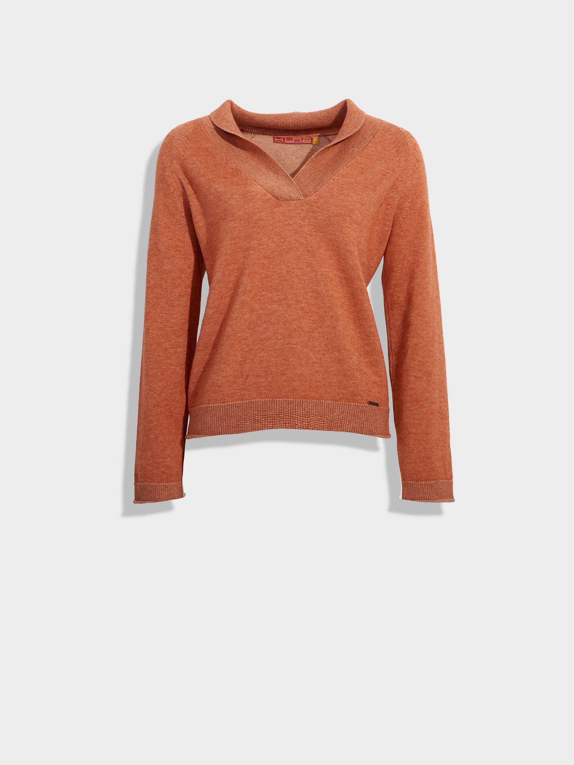 Zolena Sweater Cotton Color Orange