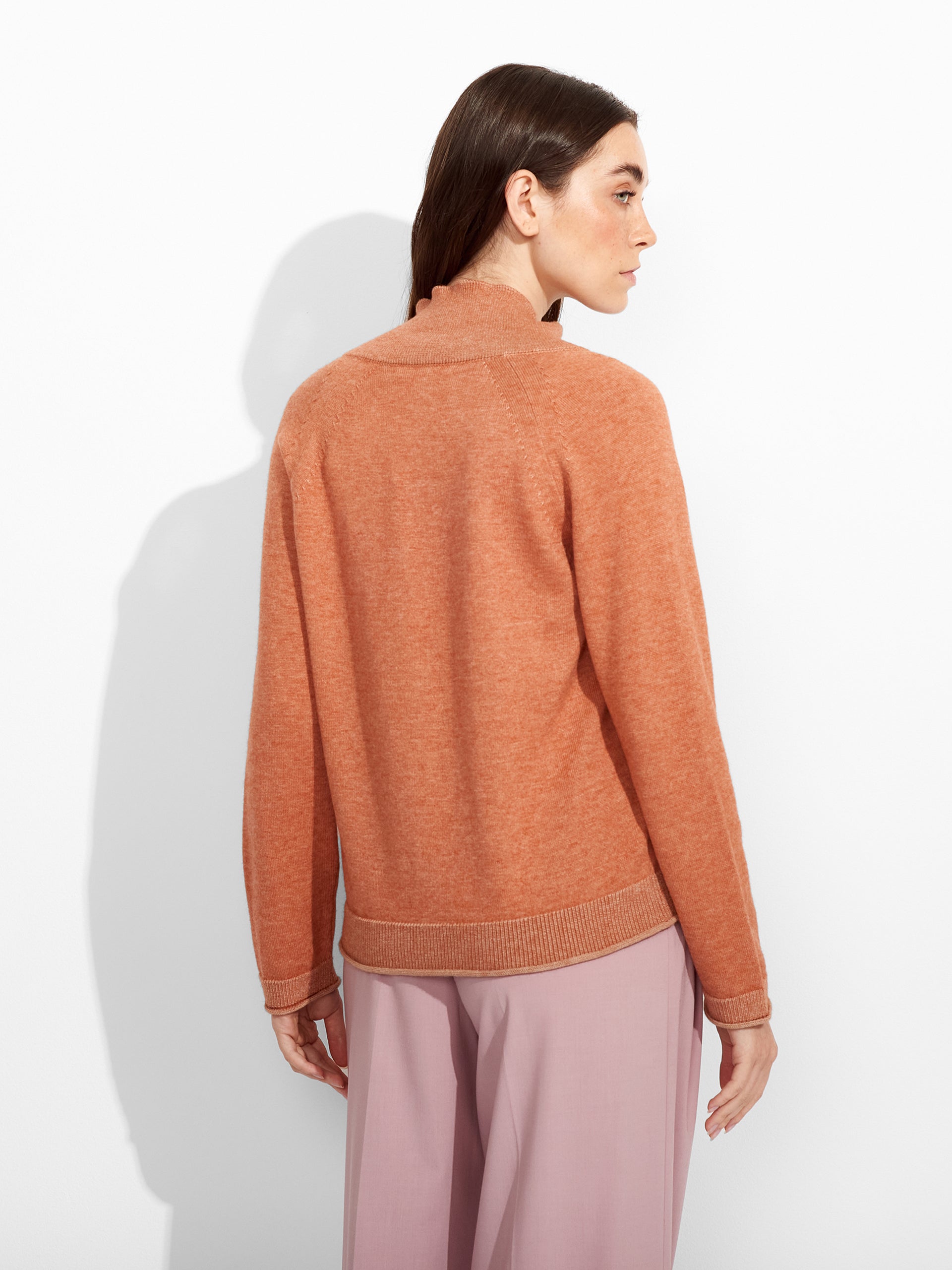 Zolena Sweater Cotton Color Orange