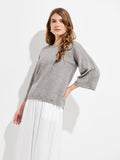 Yolene Sweater Cotton Color Grey - Paz Lifestyle 