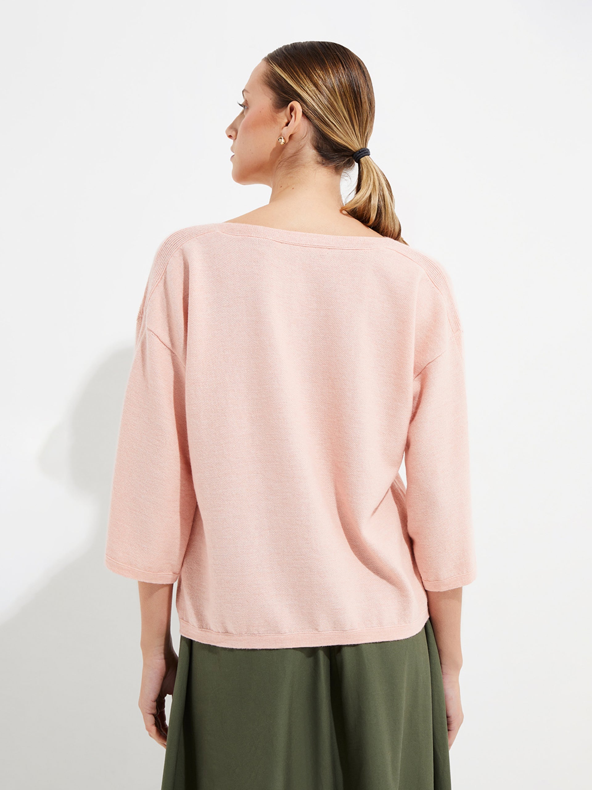Yolene Sweater Cotton Color Pink - Paz Lifestyle 