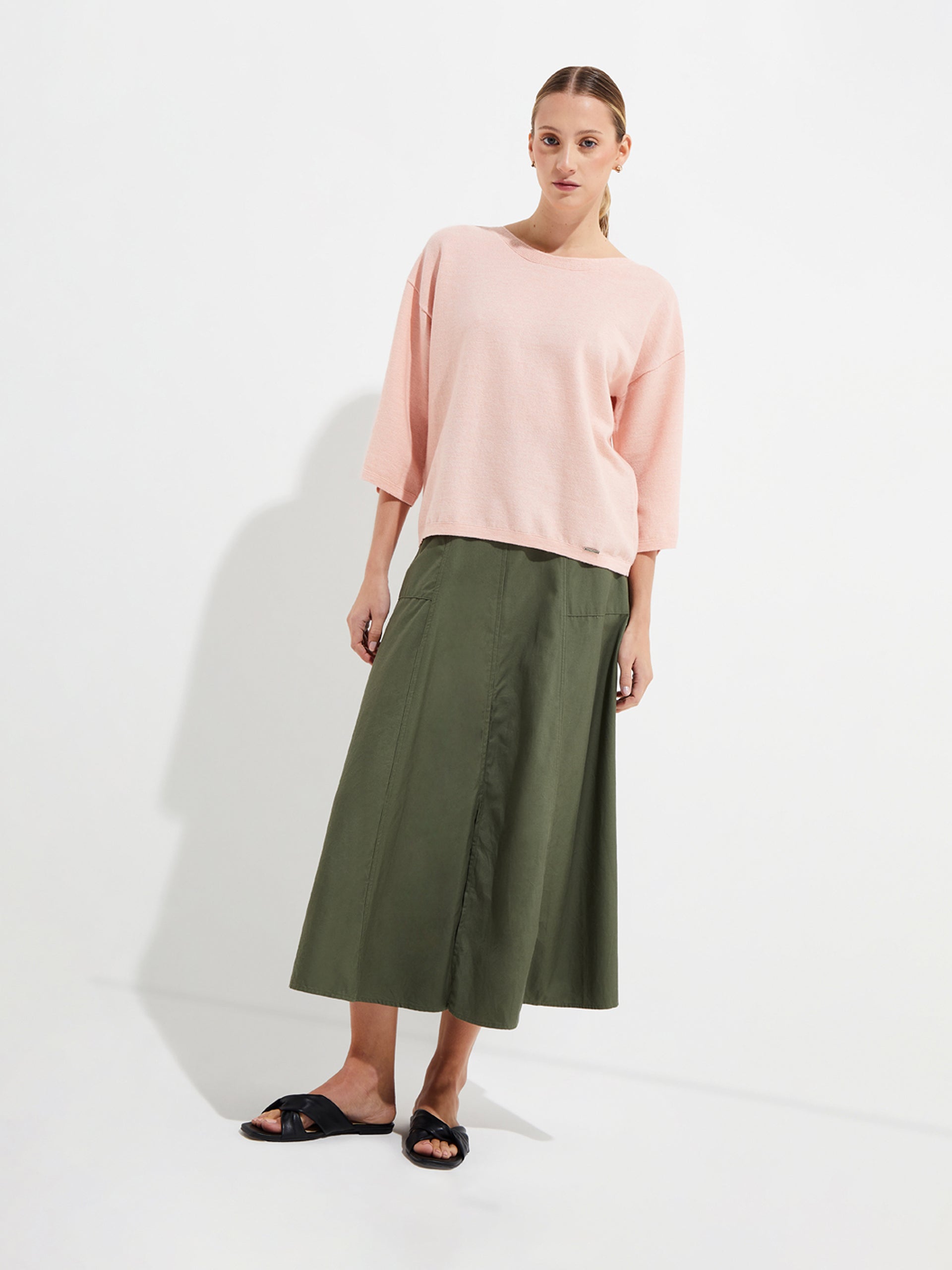 Yolene Sweater Cotton Color Pink - Paz Lifestyle 