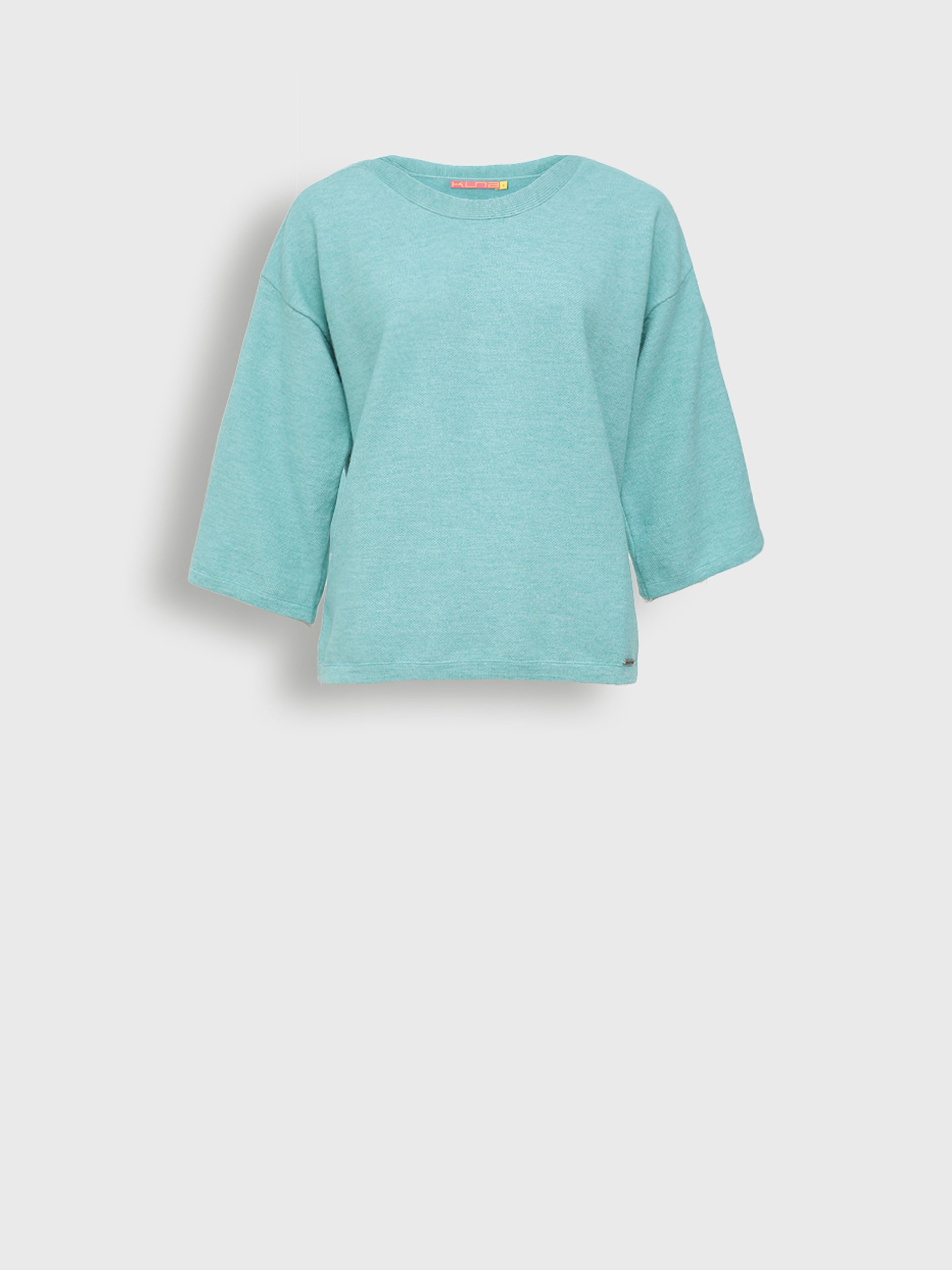 Yolene Sweater Cotton Color Turquoise - Paz Lifestyle 