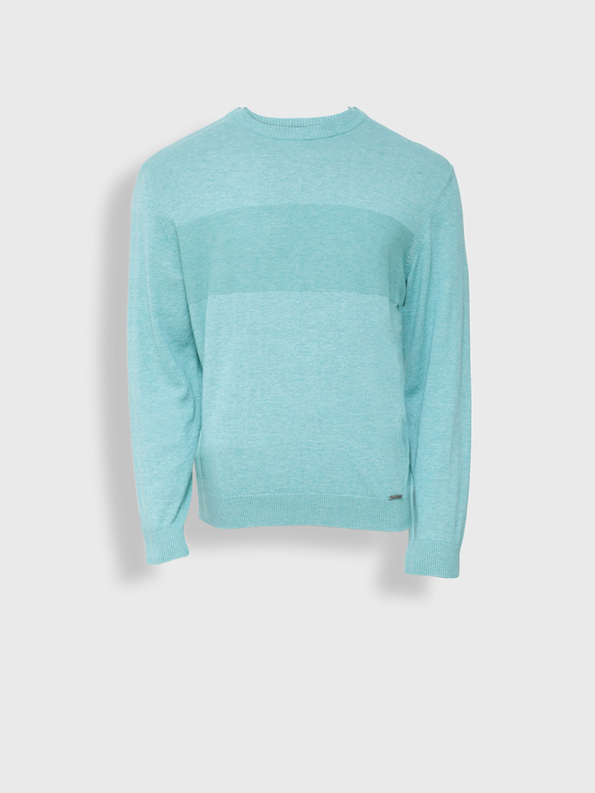Yoel Sweater Cotton Color Turquoise - Paz Lifestyle 