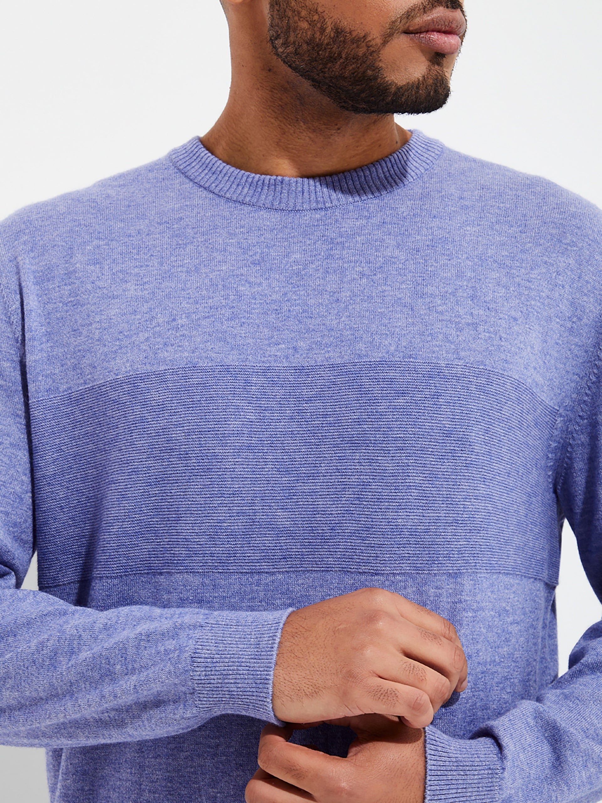 Yoel Sweater Cotton Color Blue - Paz Lifestyle 