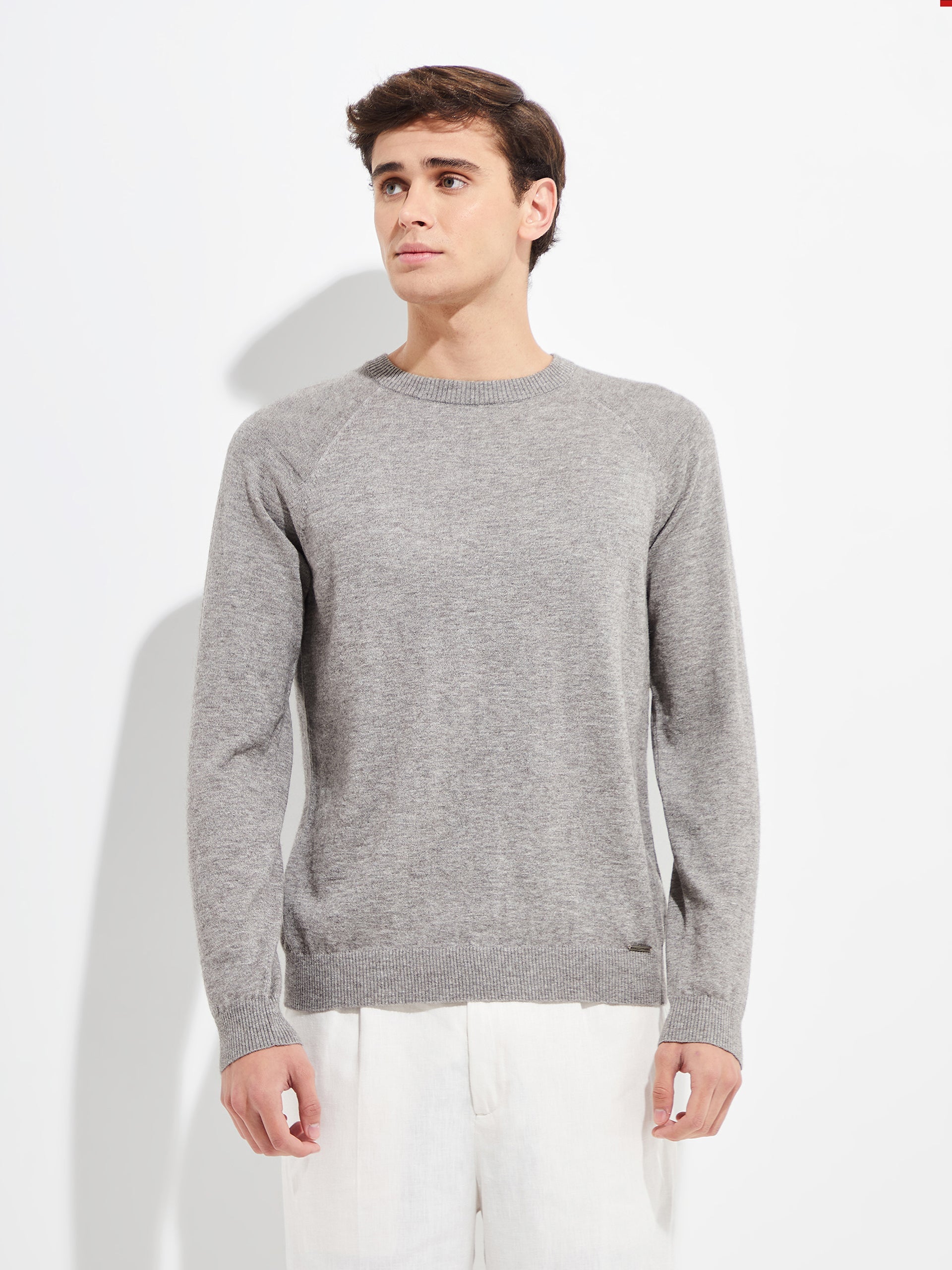 Yordan Sweater Cotton Color Grey - Paz Lifestyle 