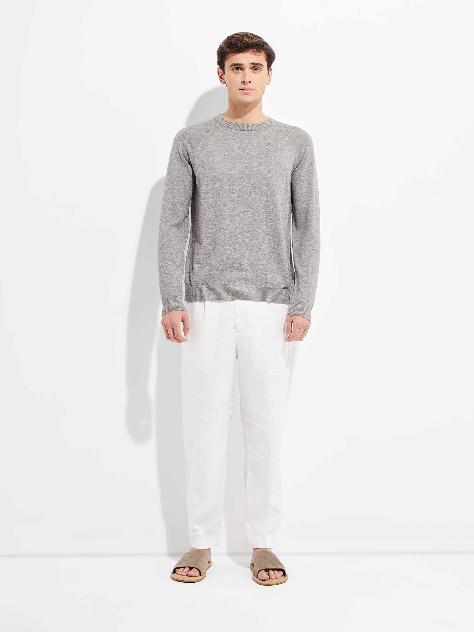 Yordan Sweater Cotton Color Grey - Paz Lifestyle 