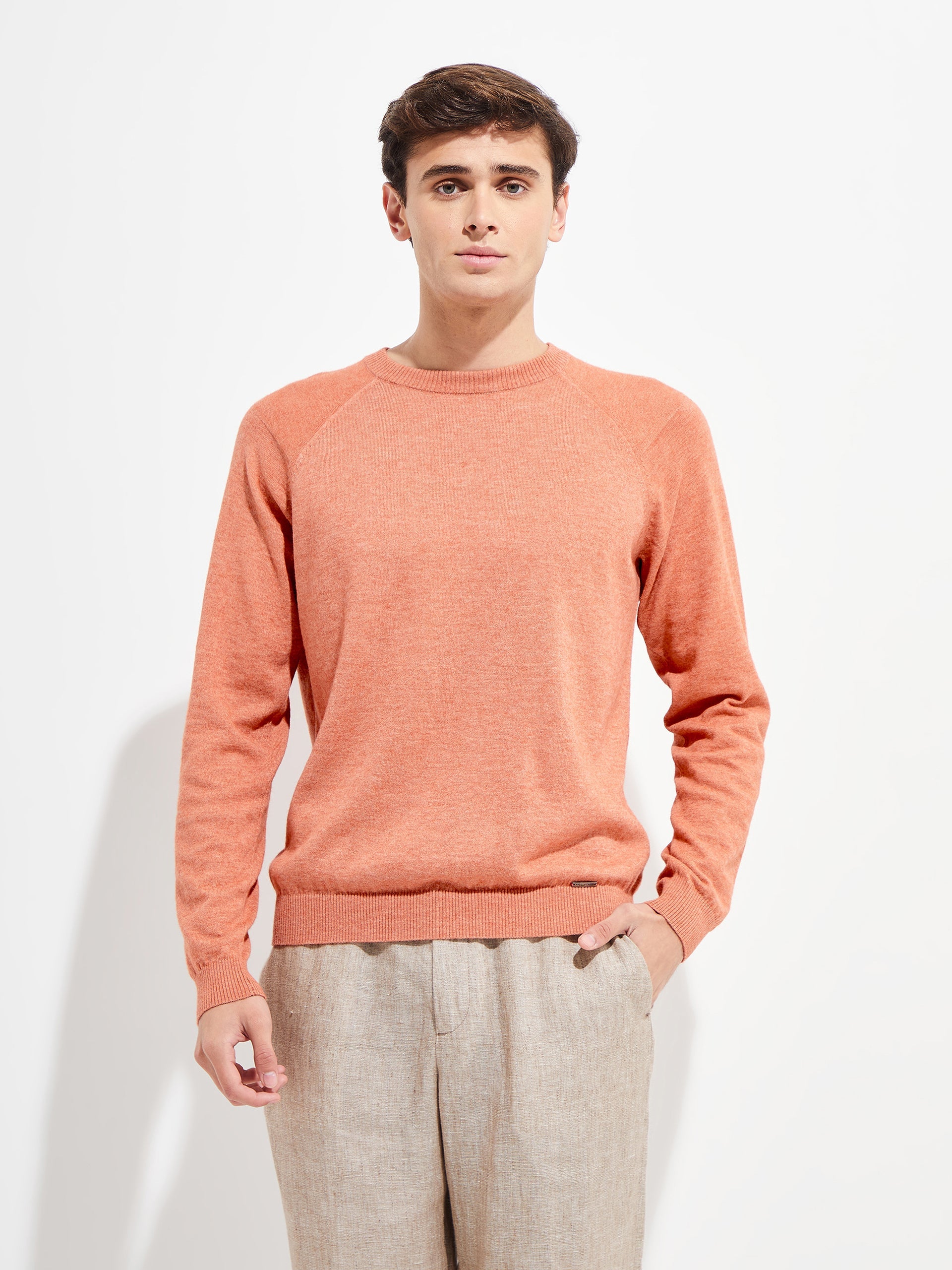 Yordan Sweater Cotton Color Orange - Paz Lifestyle 