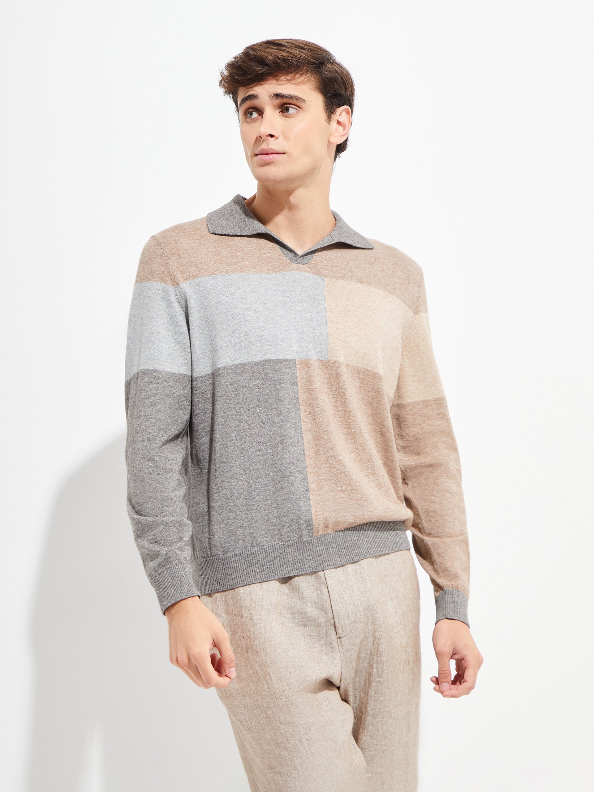Yvan Sweater Cotton Color Grey - Paz Lifestyle 