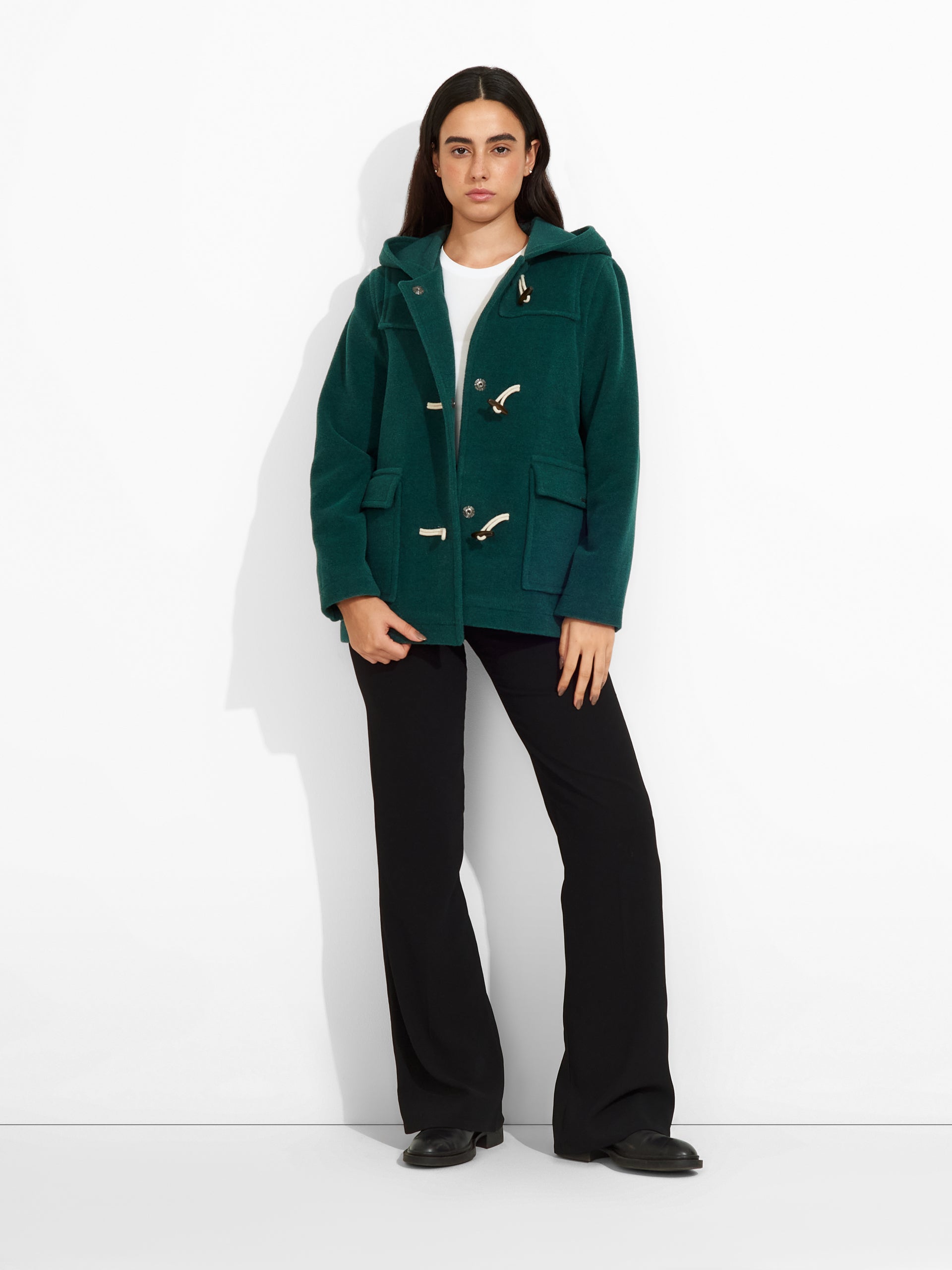 Ziggy Coat Baby Alpaca And Wool Color Green