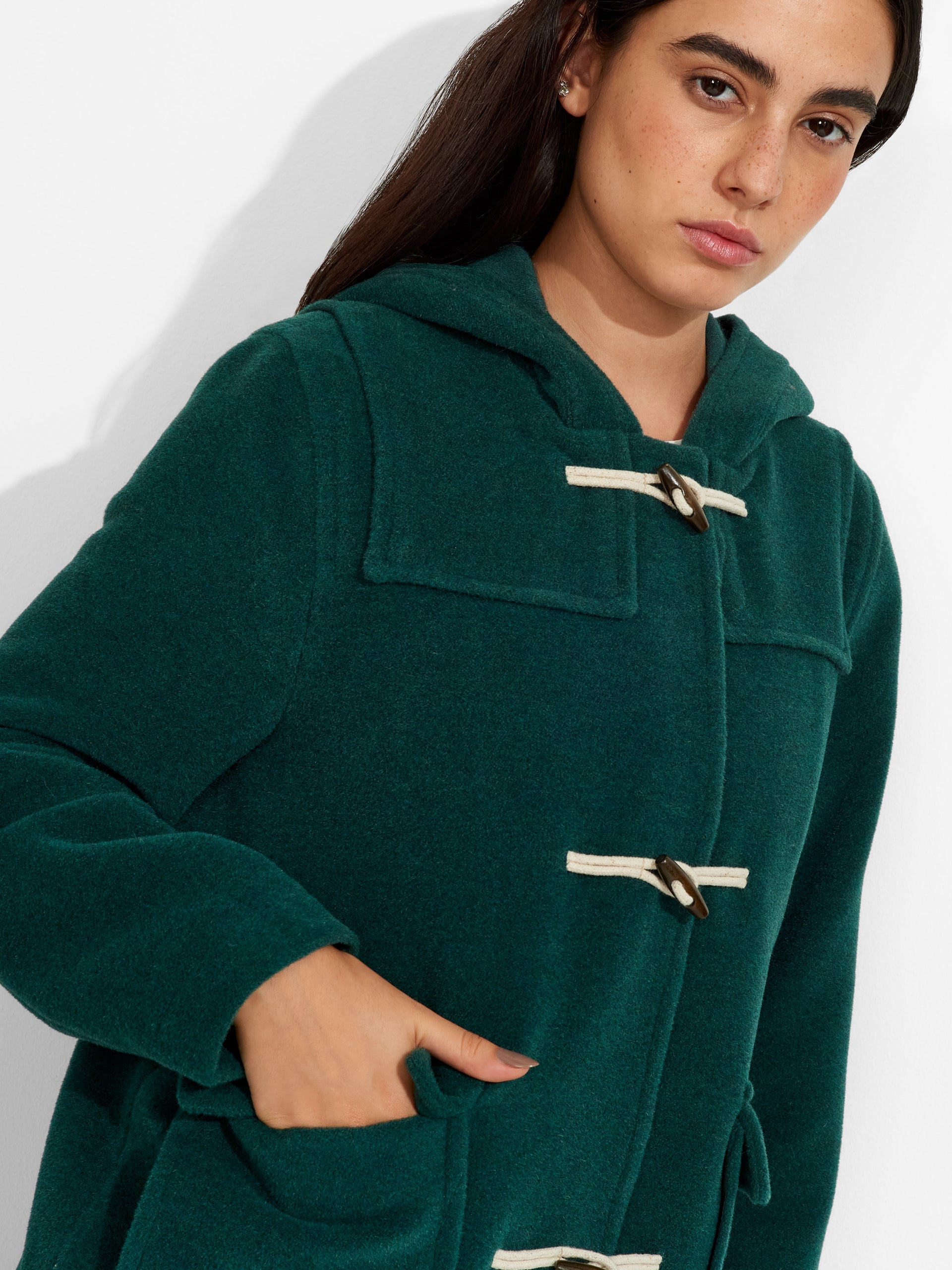 Ziggy Coat Baby Alpaca And Wool Color Green