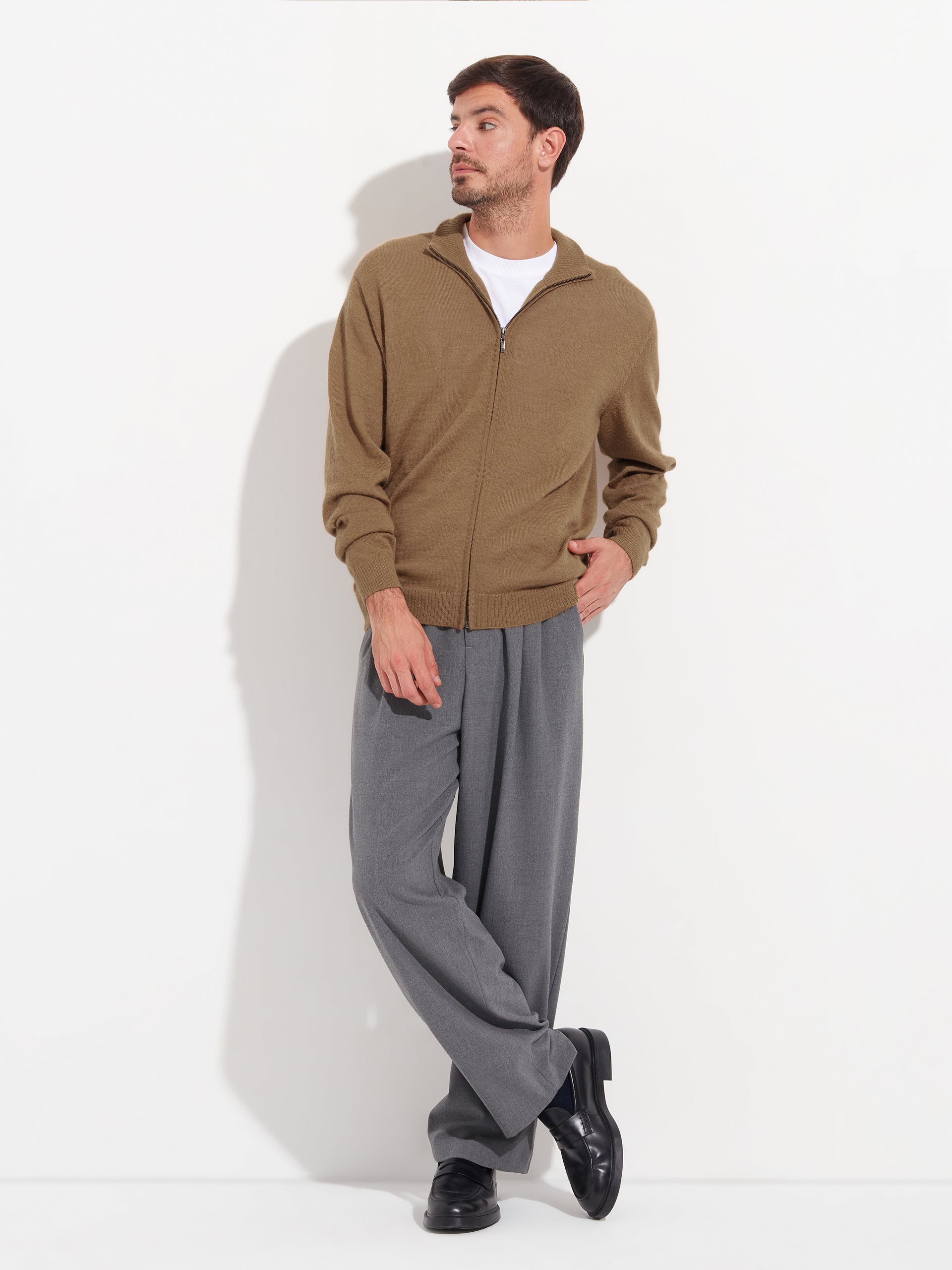 Andreas Cardigan Baby Alpaca Color Beige