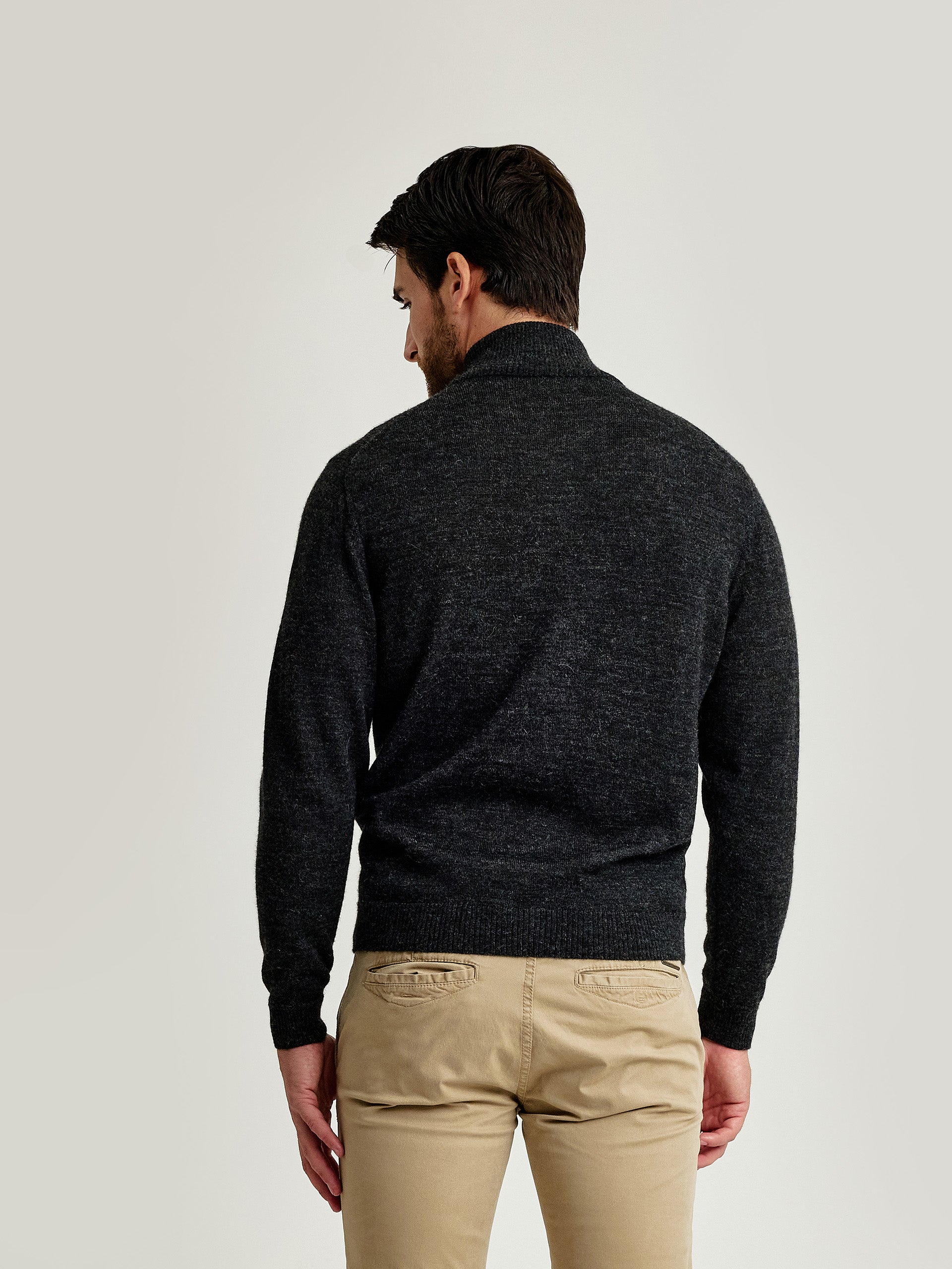 Andreas Cardigan Baby Alpaca Color Anthracite