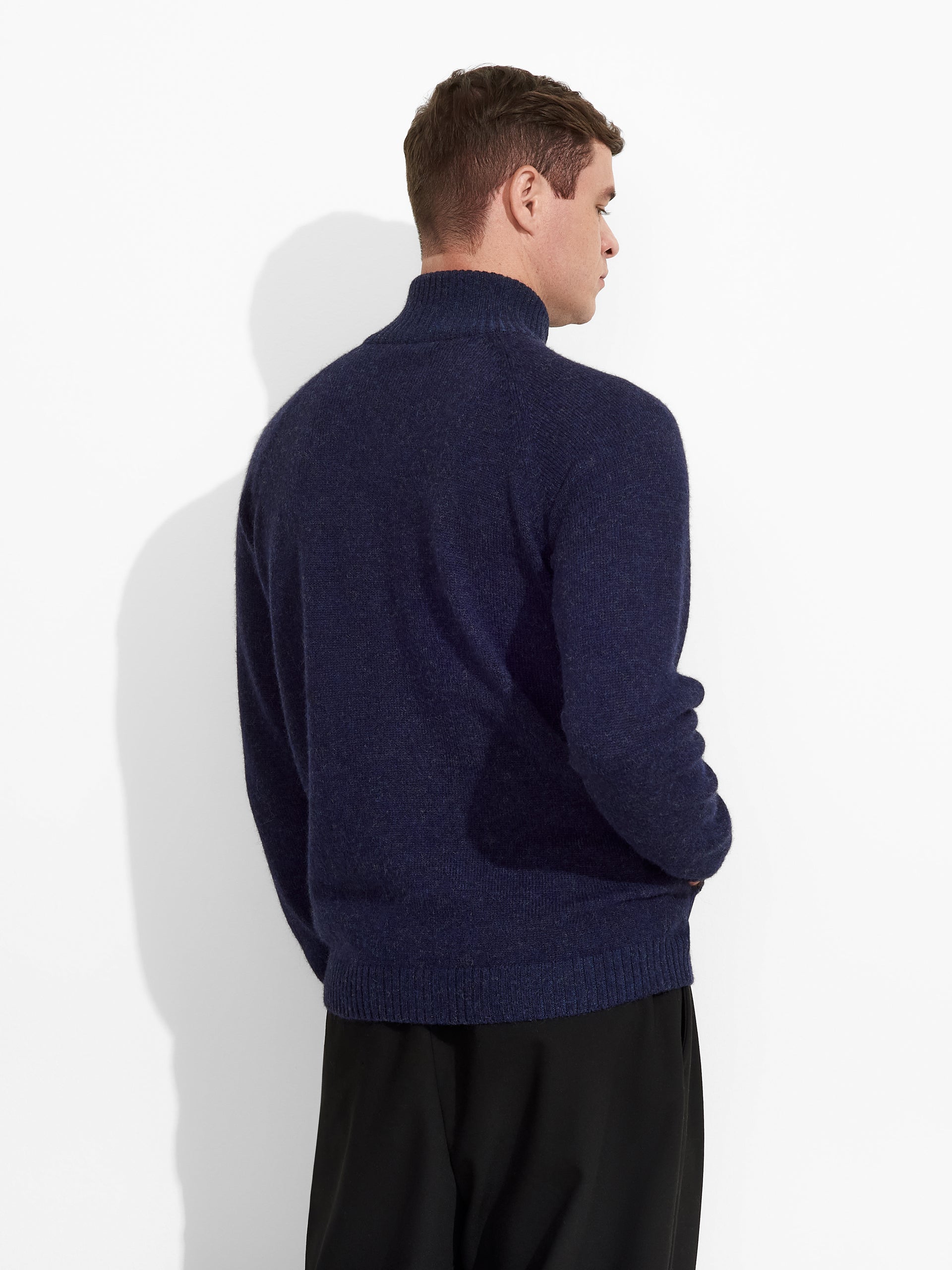 Zerres Cardigan Baby Alpaca Color Blue