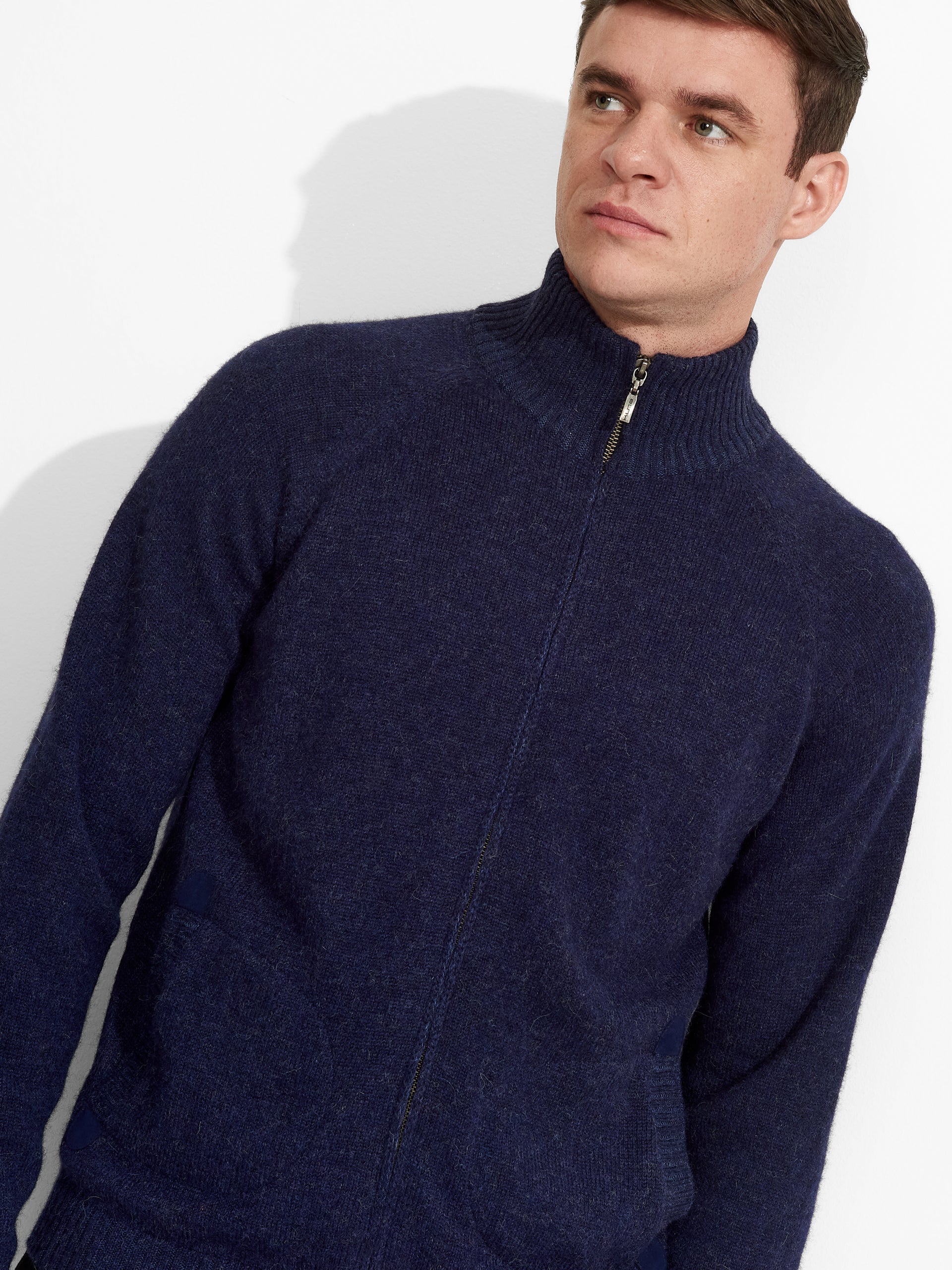 Zerres Cardigan Baby Alpaca Color Blue