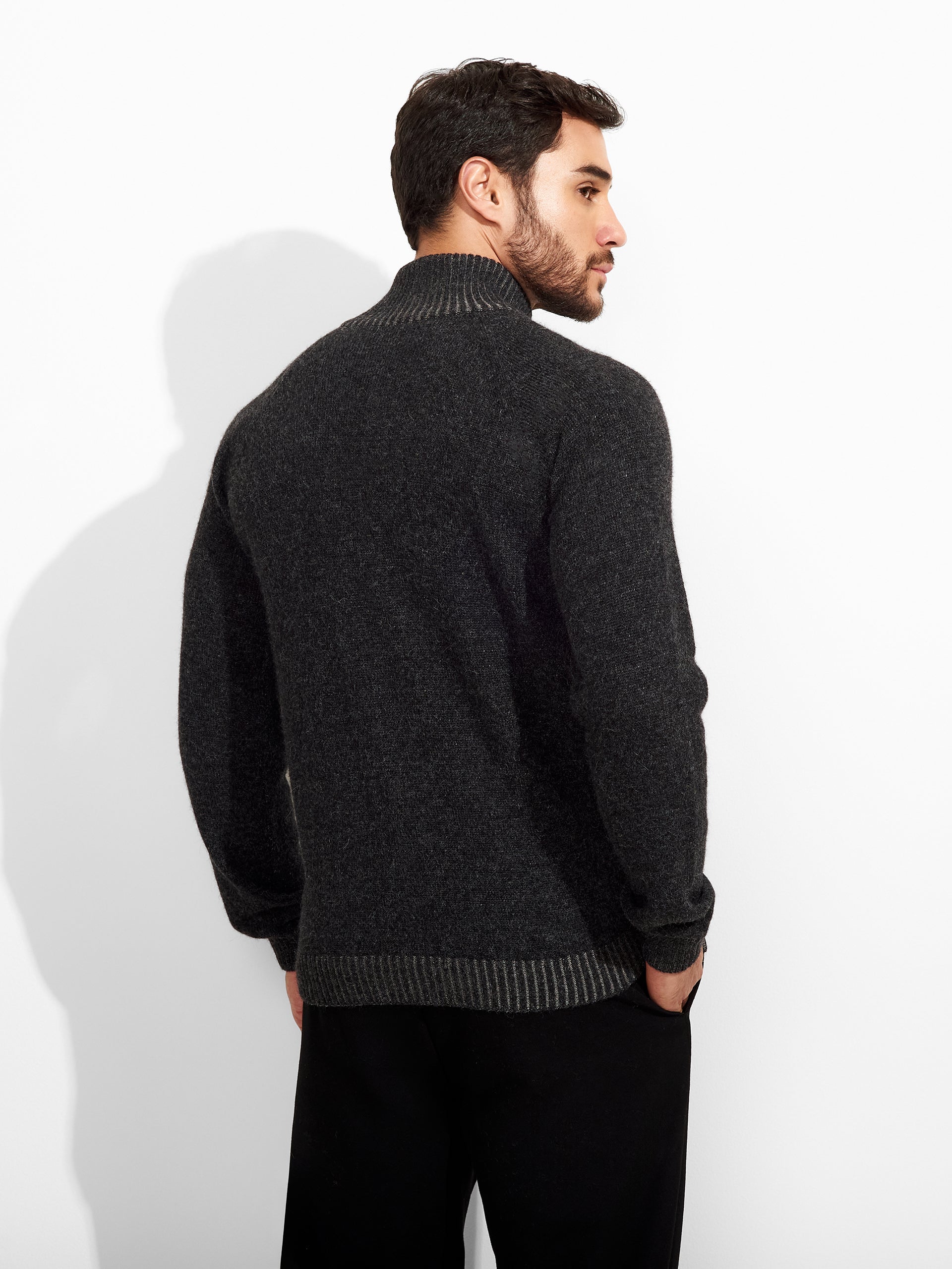 Zerres Cardigan Baby Alpaca Color Grey