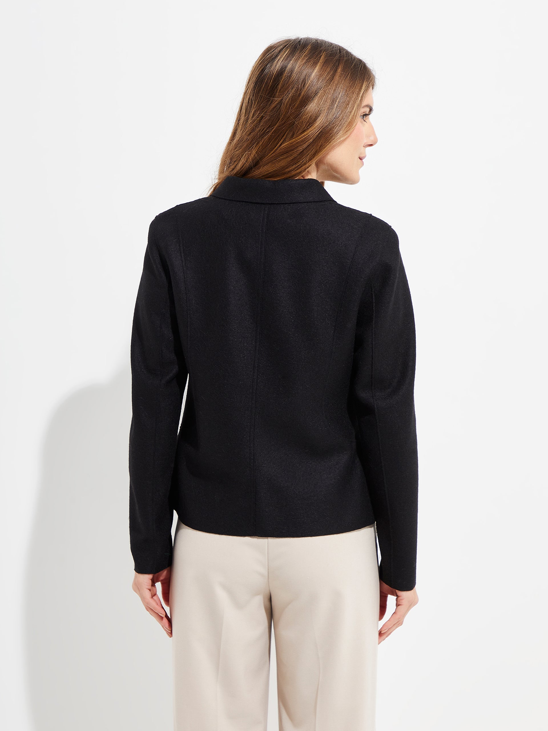 Yzigoing Coat Alpaca And Wool Color Black - Paz Lifestyle 