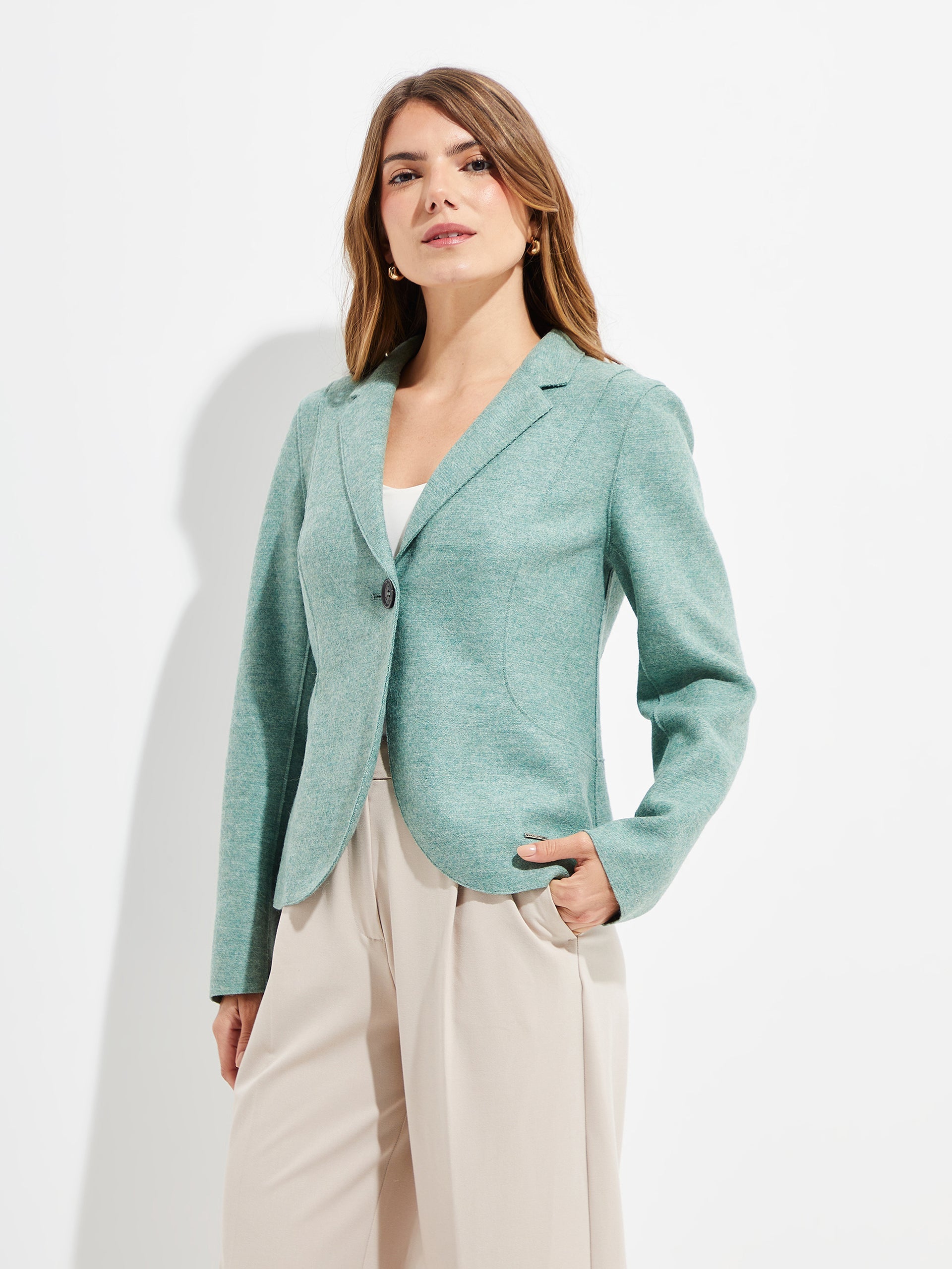 Yzigoing Coat Alpaca And Wool Color Green - Paz Lifestyle 