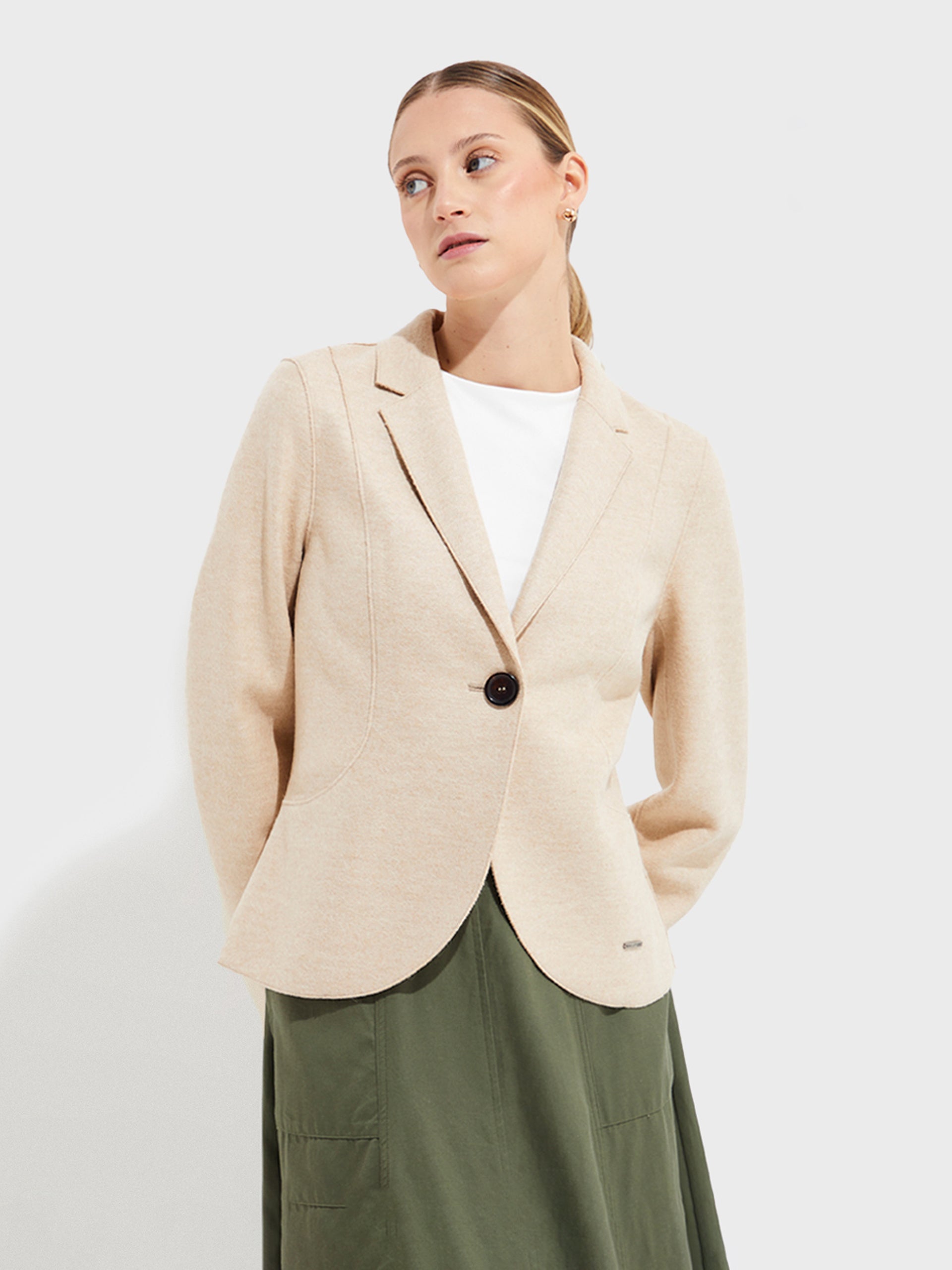Yzigoing Coat Alpaca And Wool Color Beige - Paz Lifestyle 
