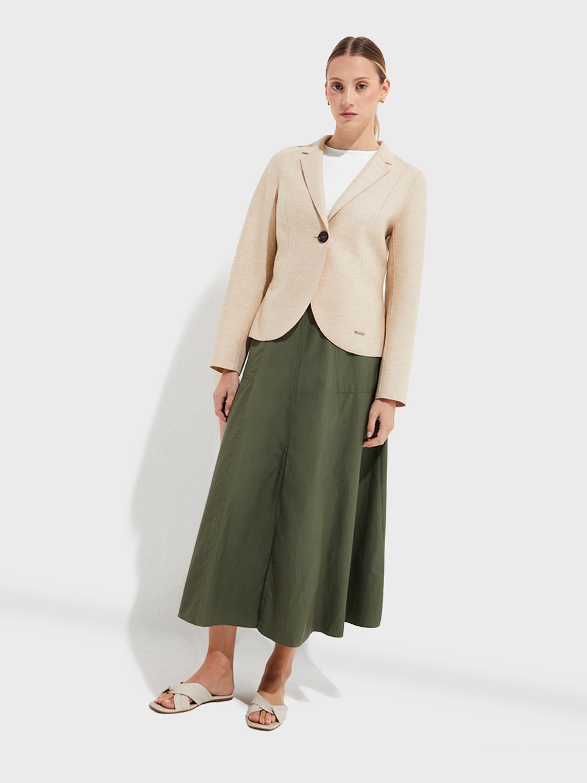 Yzigoing Coat Alpaca And Wool Color Beige - Paz Lifestyle 
