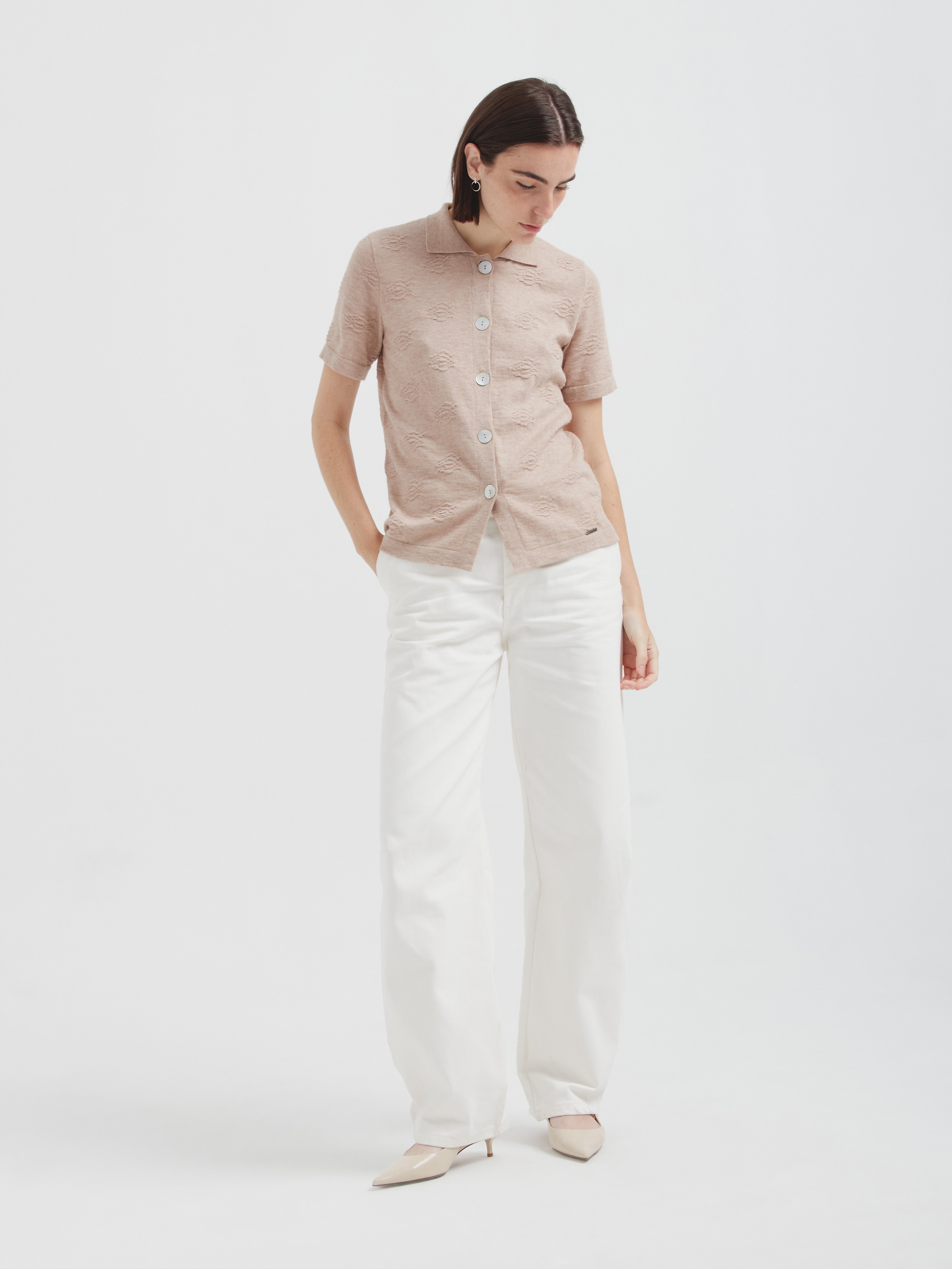 Zabeth Blouse Organic Cotton Color Beige