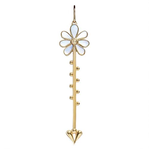 Bloom Wand Pendant in 18k Yellow Gold - Paz Lifestyle 