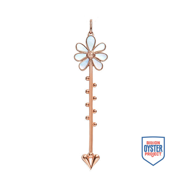 Bloom Wand Pendant in Rose Gold - Paz Lifestyle 