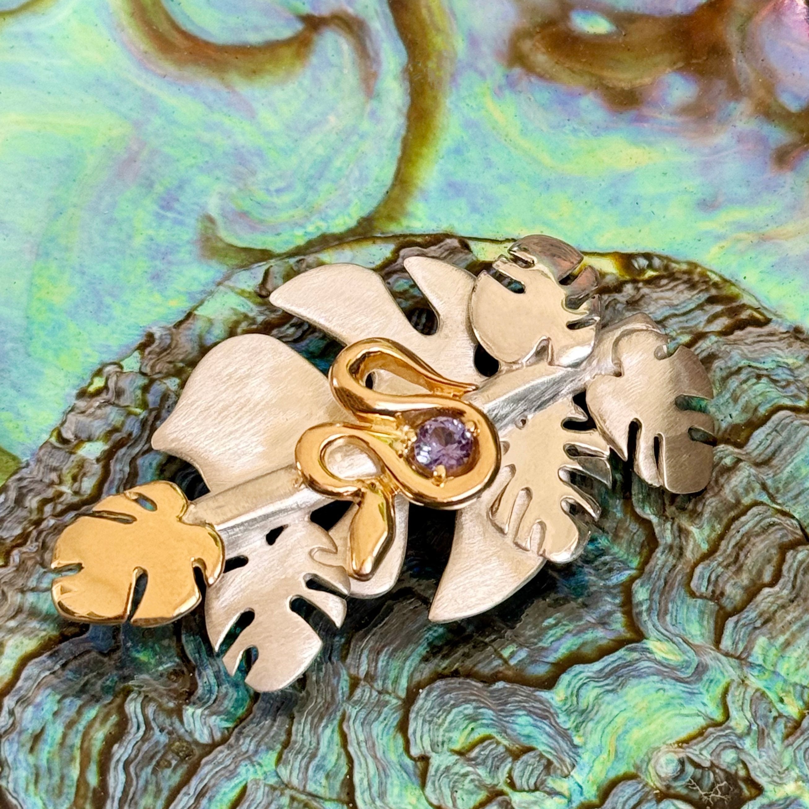 MONSTERA SNAKE BROOCH - Paz Lifestyle 