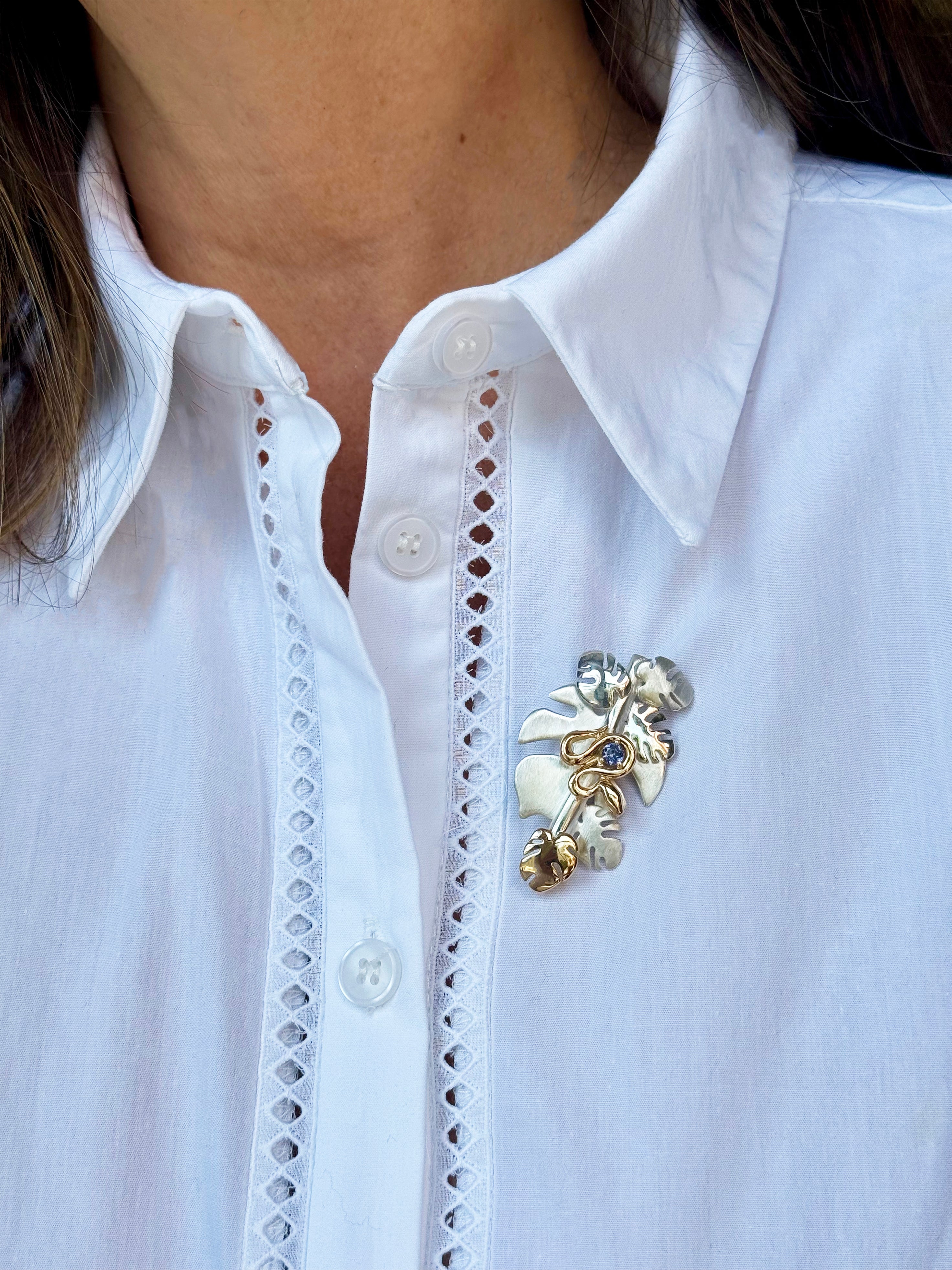 MONSTERA SNAKE BROOCH - Paz Lifestyle 