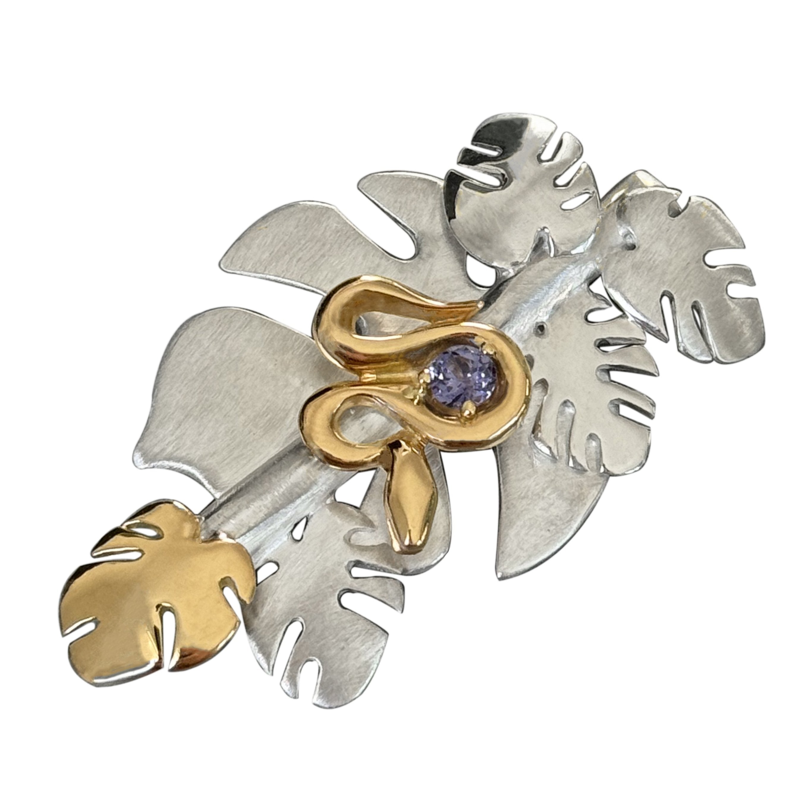 MONSTERA SNAKE BROOCH - Paz Lifestyle 