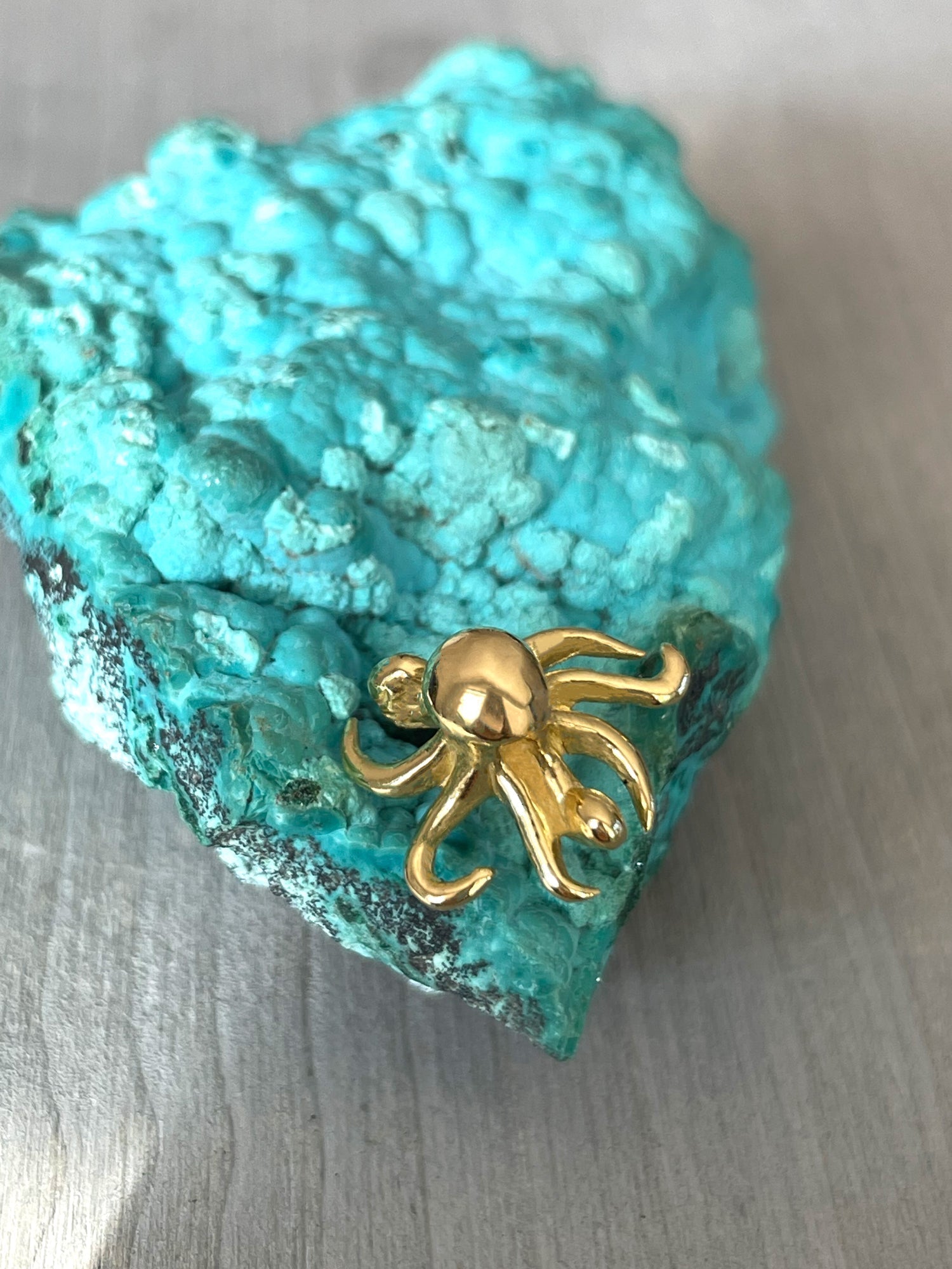 MERCURY-FREE GOLD BOHEME OCTOPUS STUDS - Paz Lifestyle 