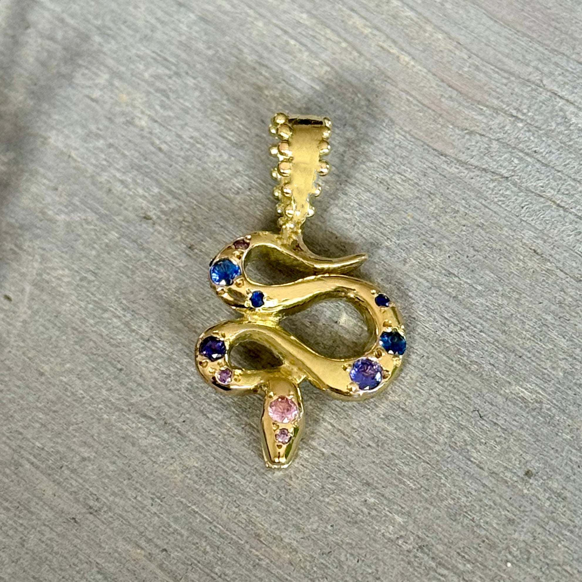 BOHEME SAPPHIRE SERPENT CHARM - Paz Lifestyle 