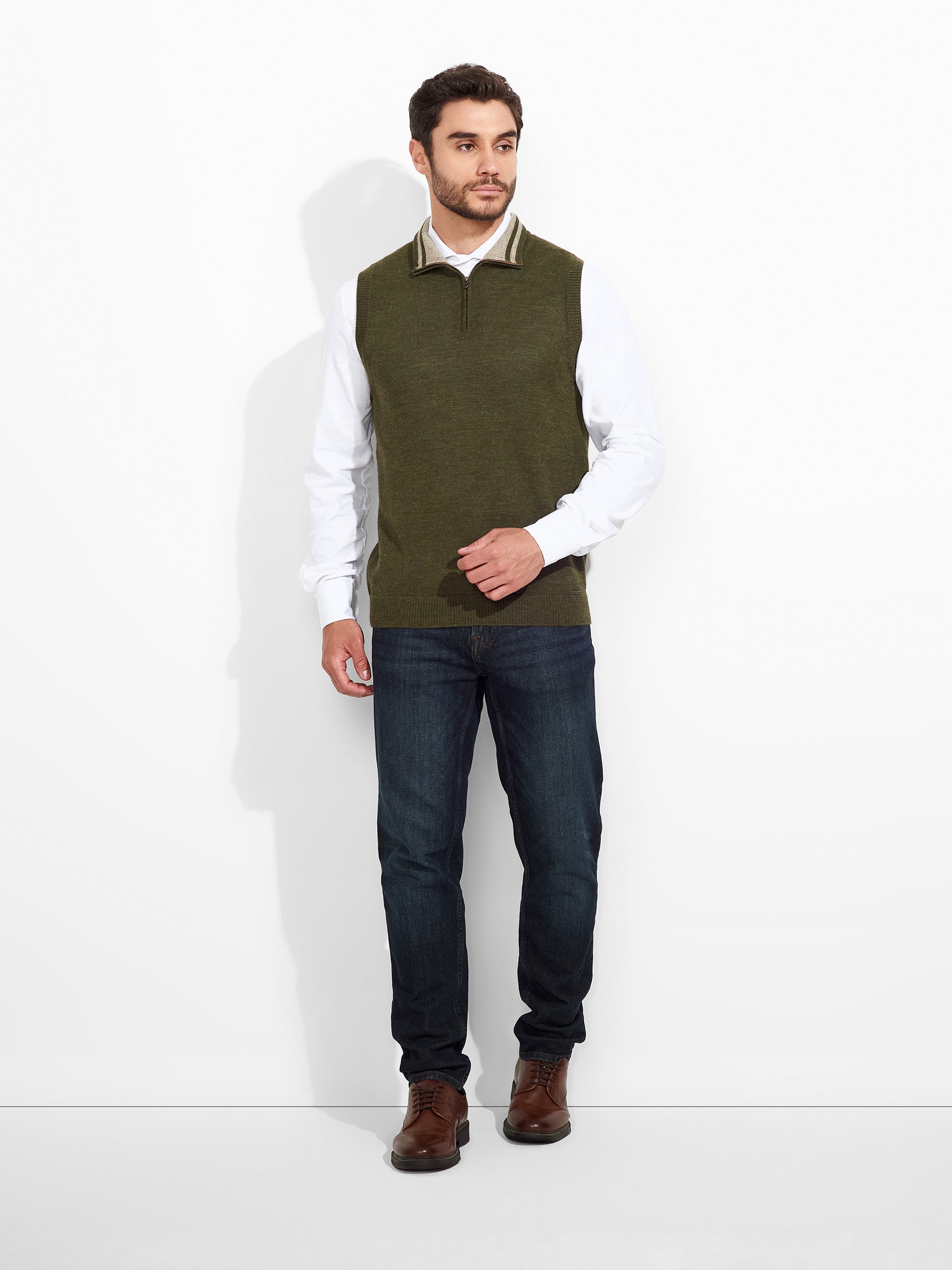 Zenith Vest Baby Alpaca Color Green