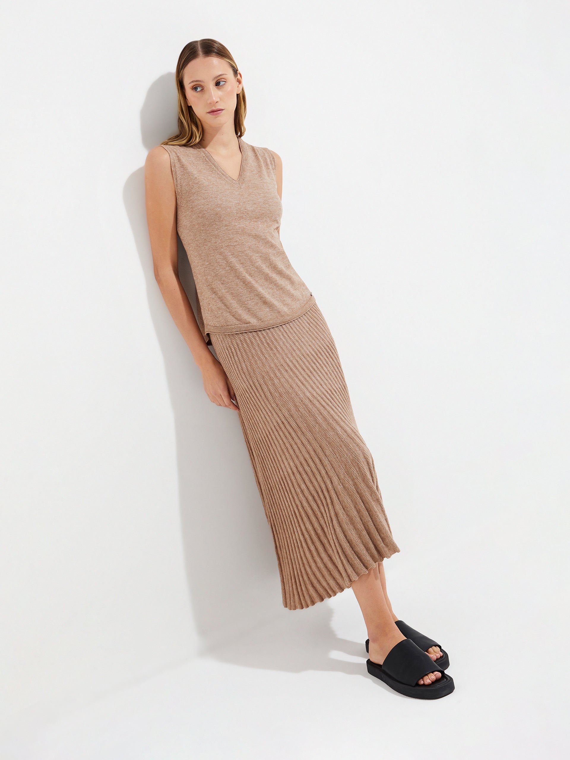 Ylda T-Shirt Cotton Color Beige - Paz Lifestyle 