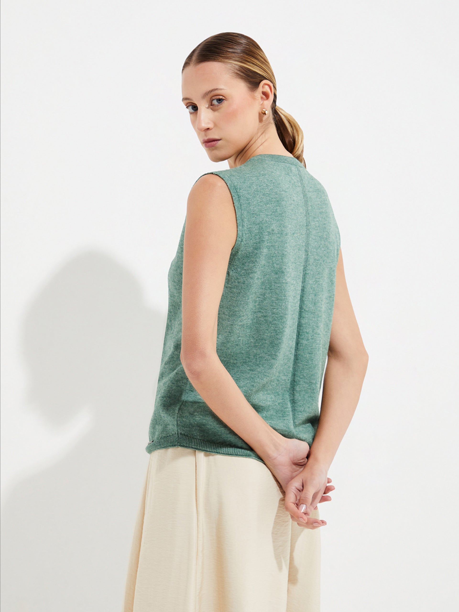 Ylda T-Shirt Cotton Color Green - Paz Lifestyle 