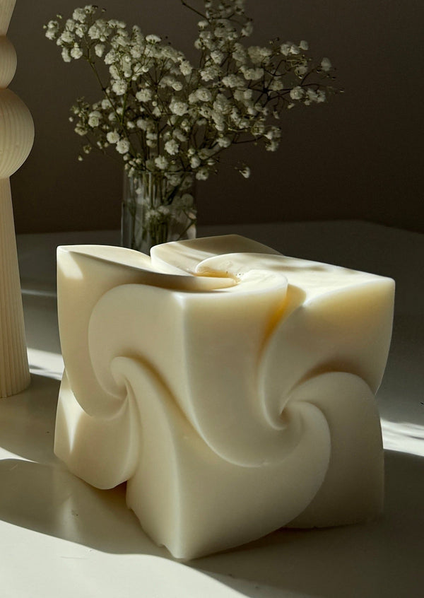 Floral Cube Eco Candle - Paz Lifestyle 