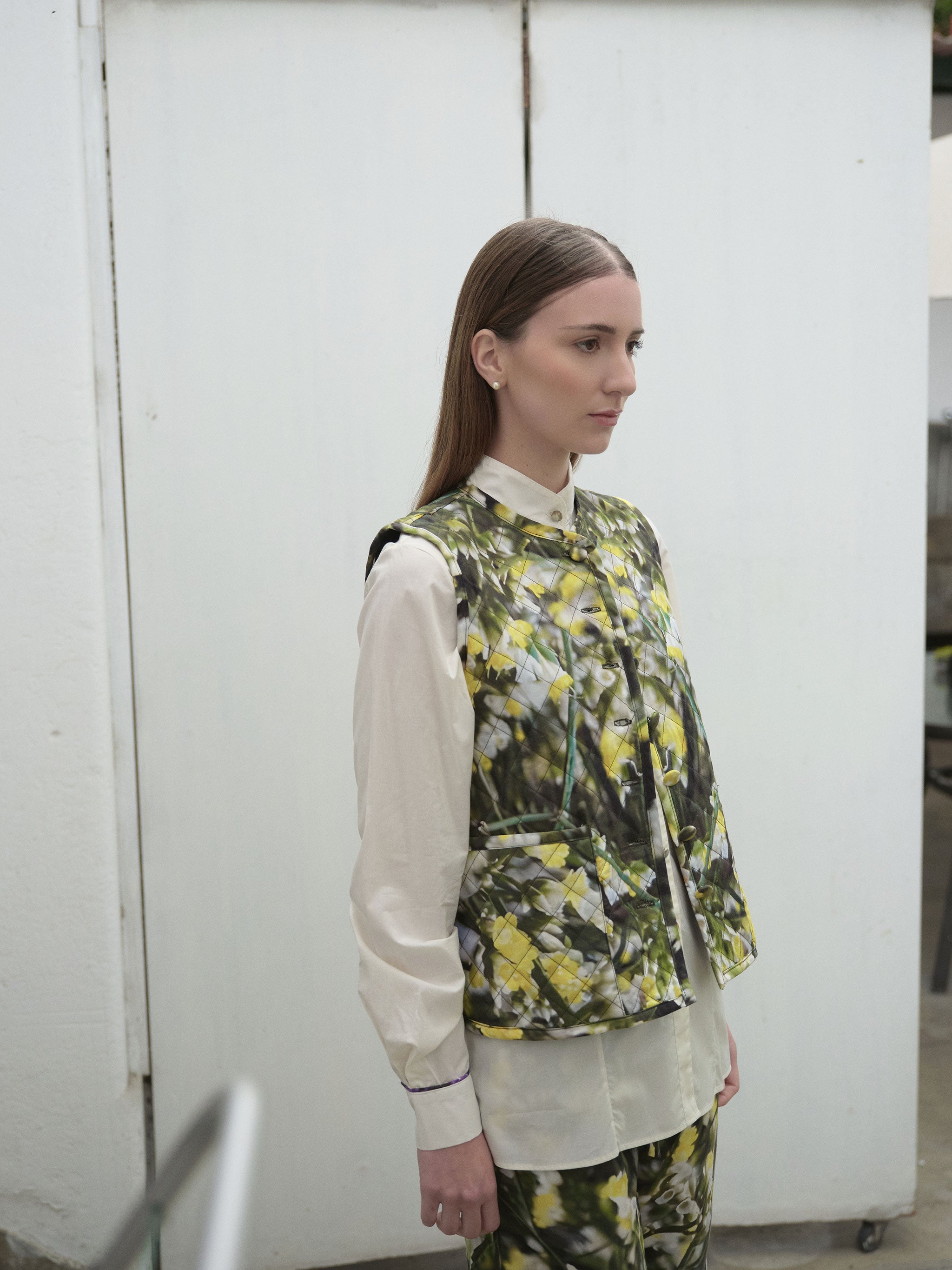 AZUCENA VEST IN AMARILLA PRINT