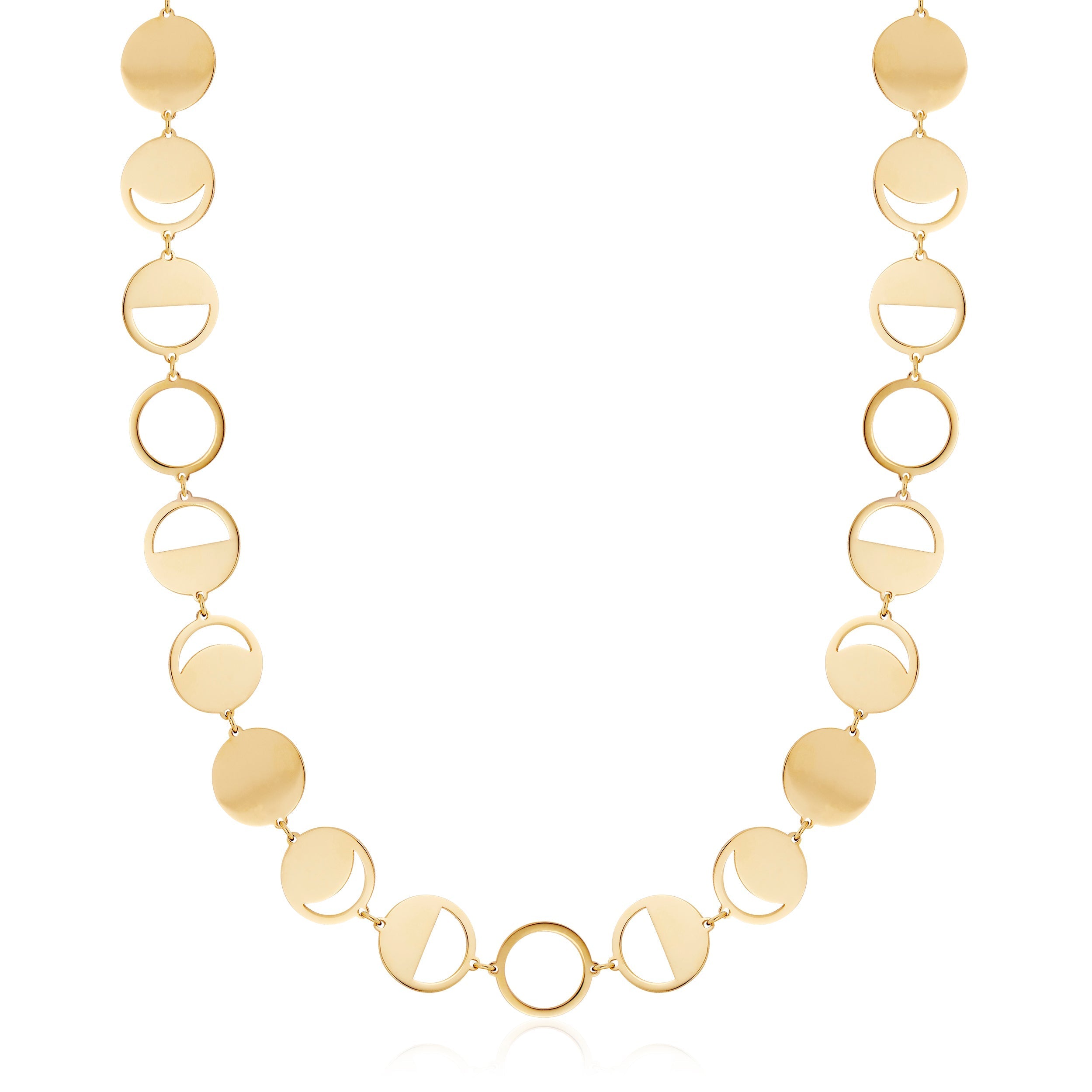 BOHEME CONFETTI LUNE OR 14KY CHAIN rts