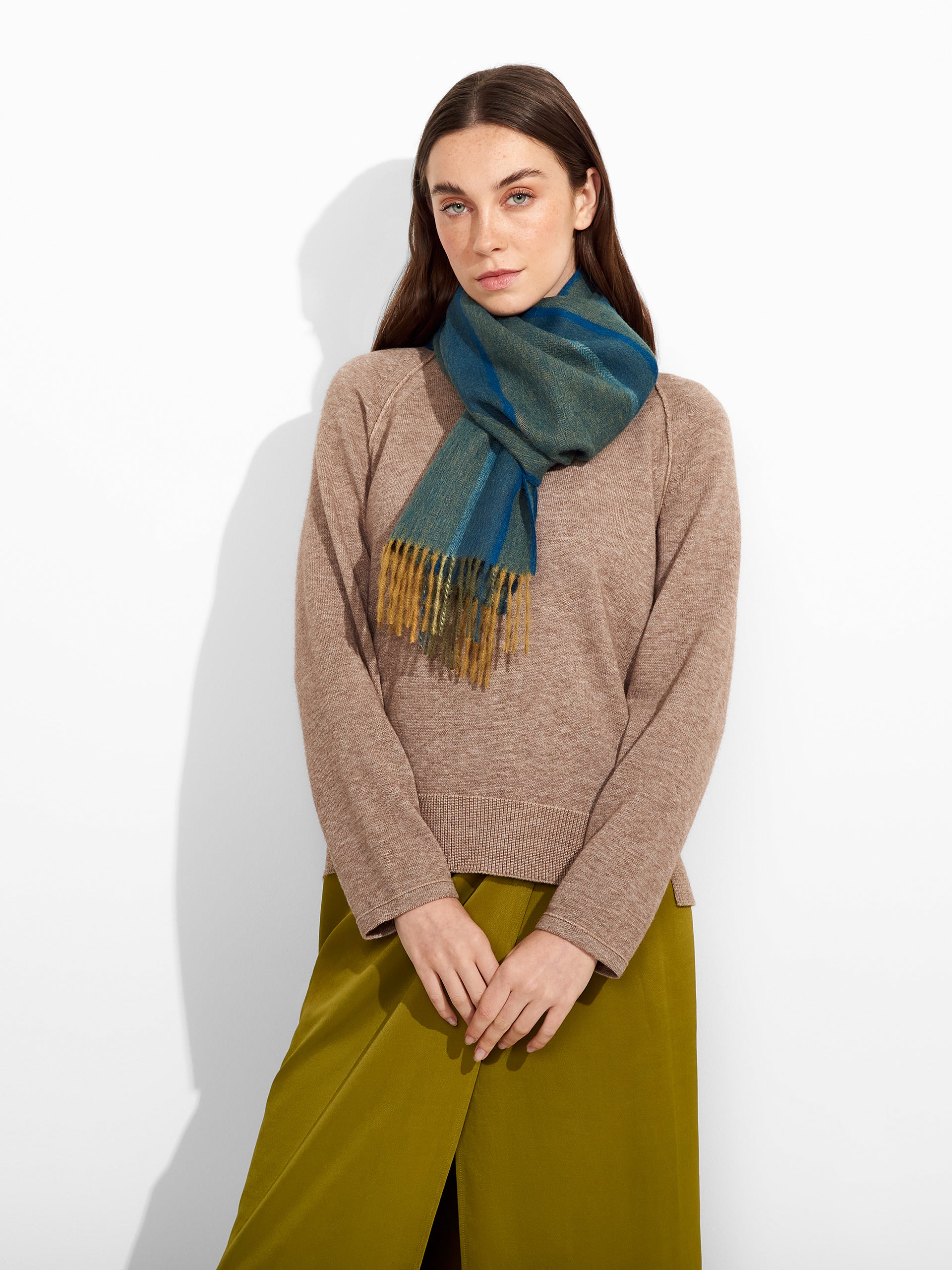 Perejil Scarf Baby Alpaca Color Green