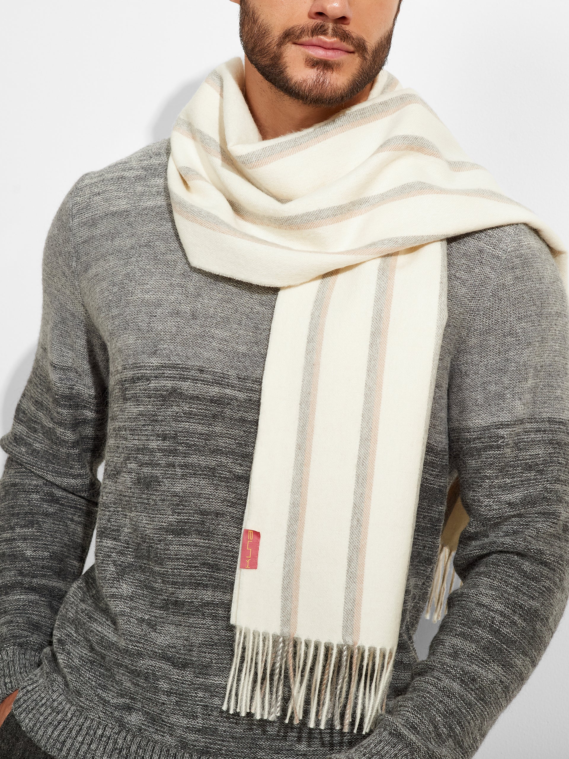 Jean Scarf Baby Alpaca Color Ecru