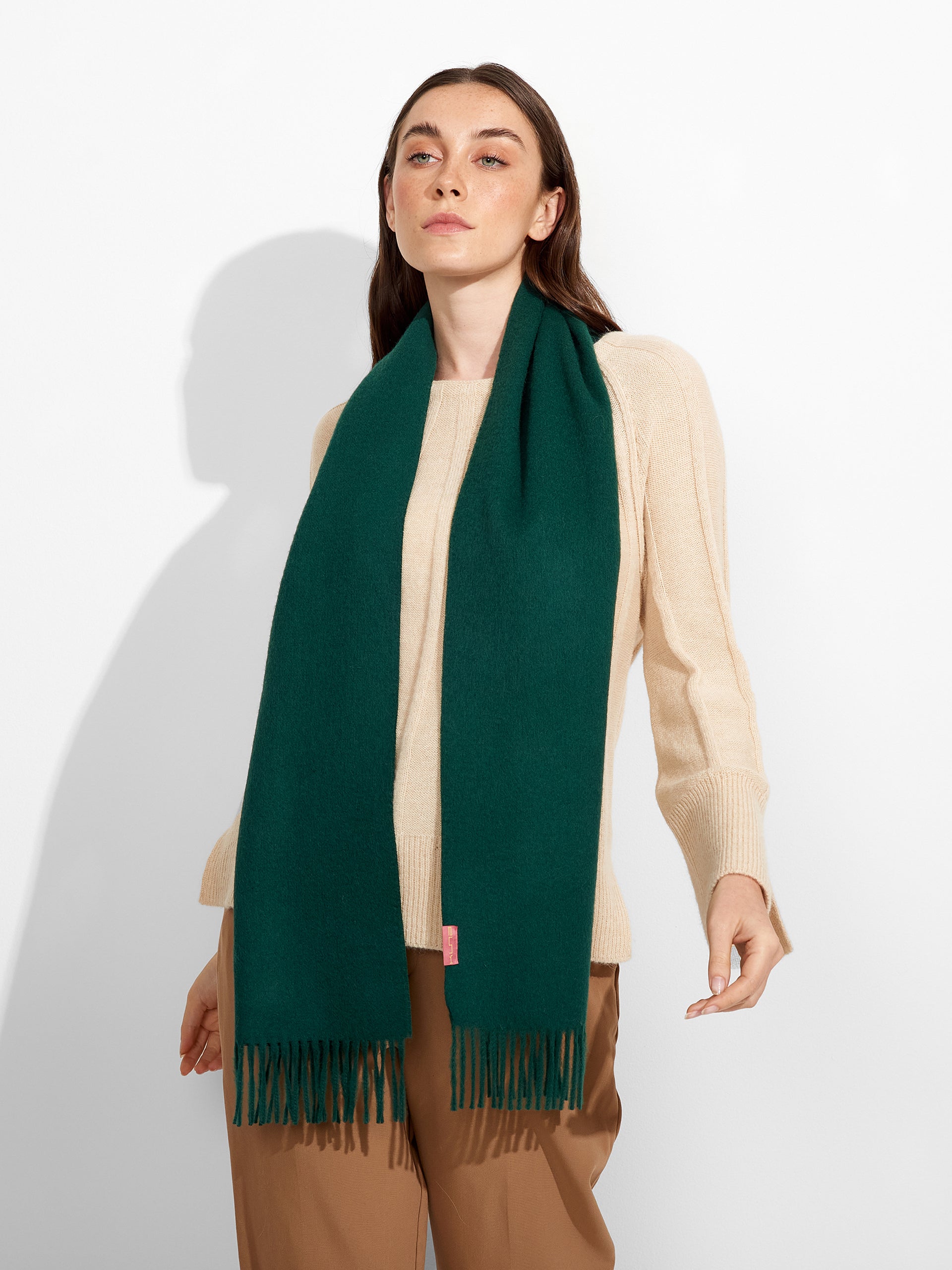 Adrian Scarf Baby Alpaca Color Green