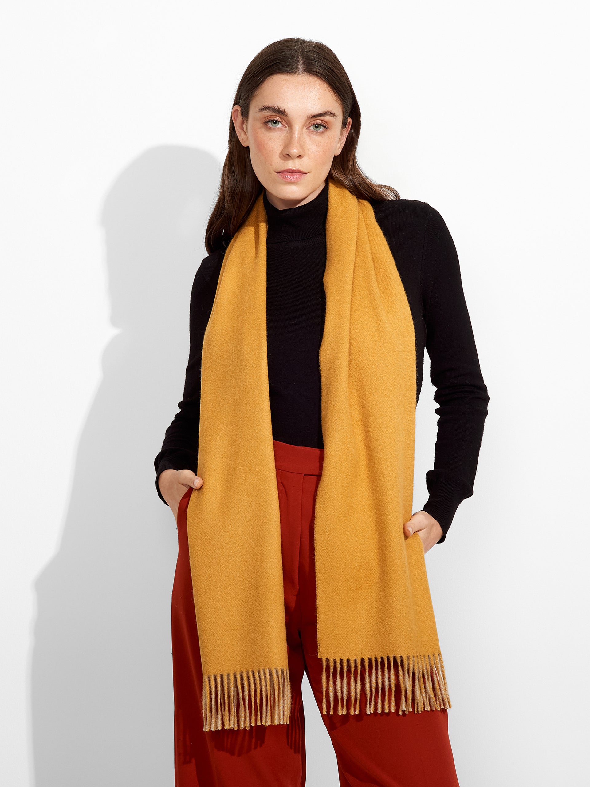 Tundra Scarf Baby Alpaca Color Yellow