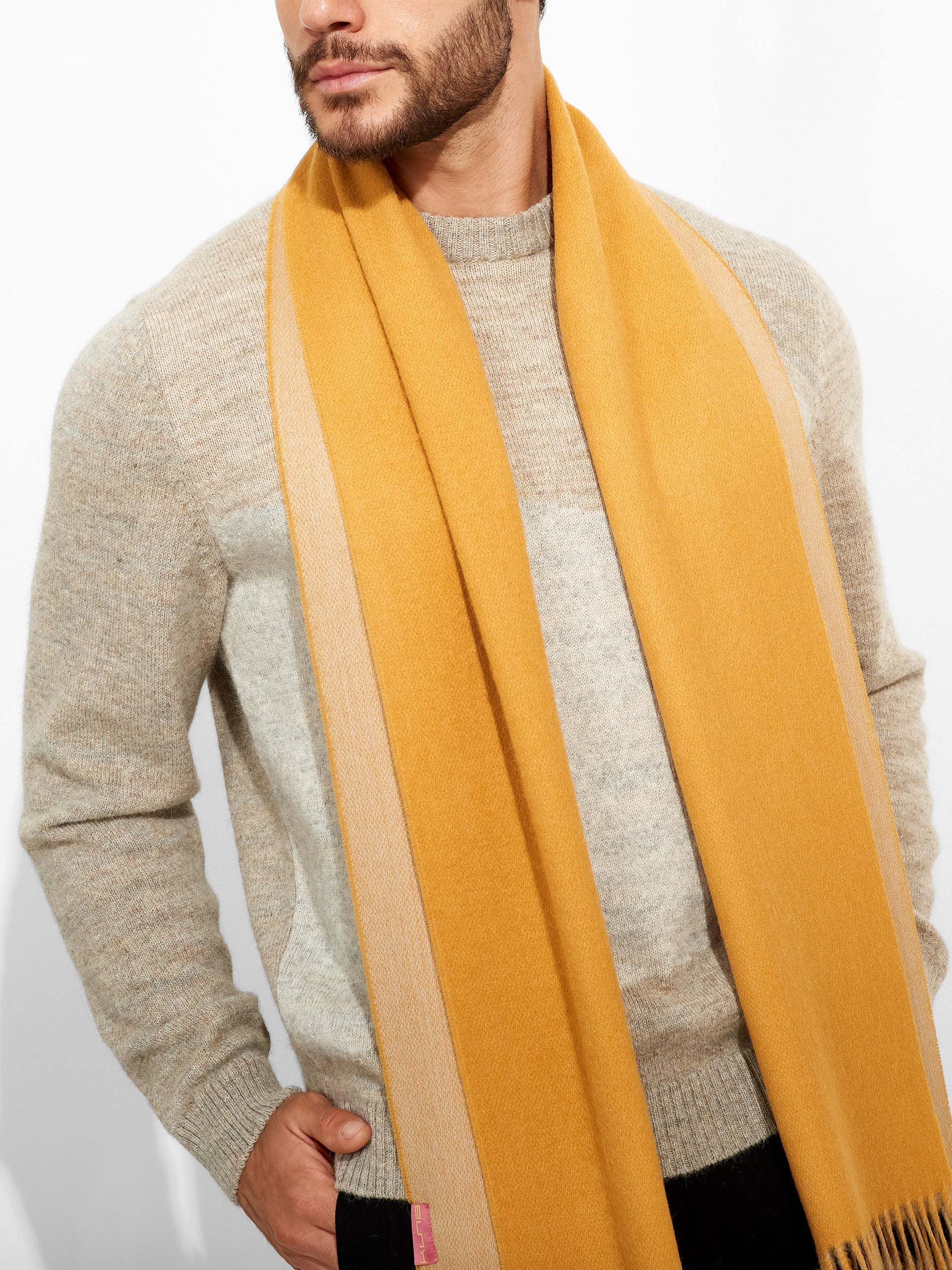 Tundra Scarf Baby Alpaca Color Yellow