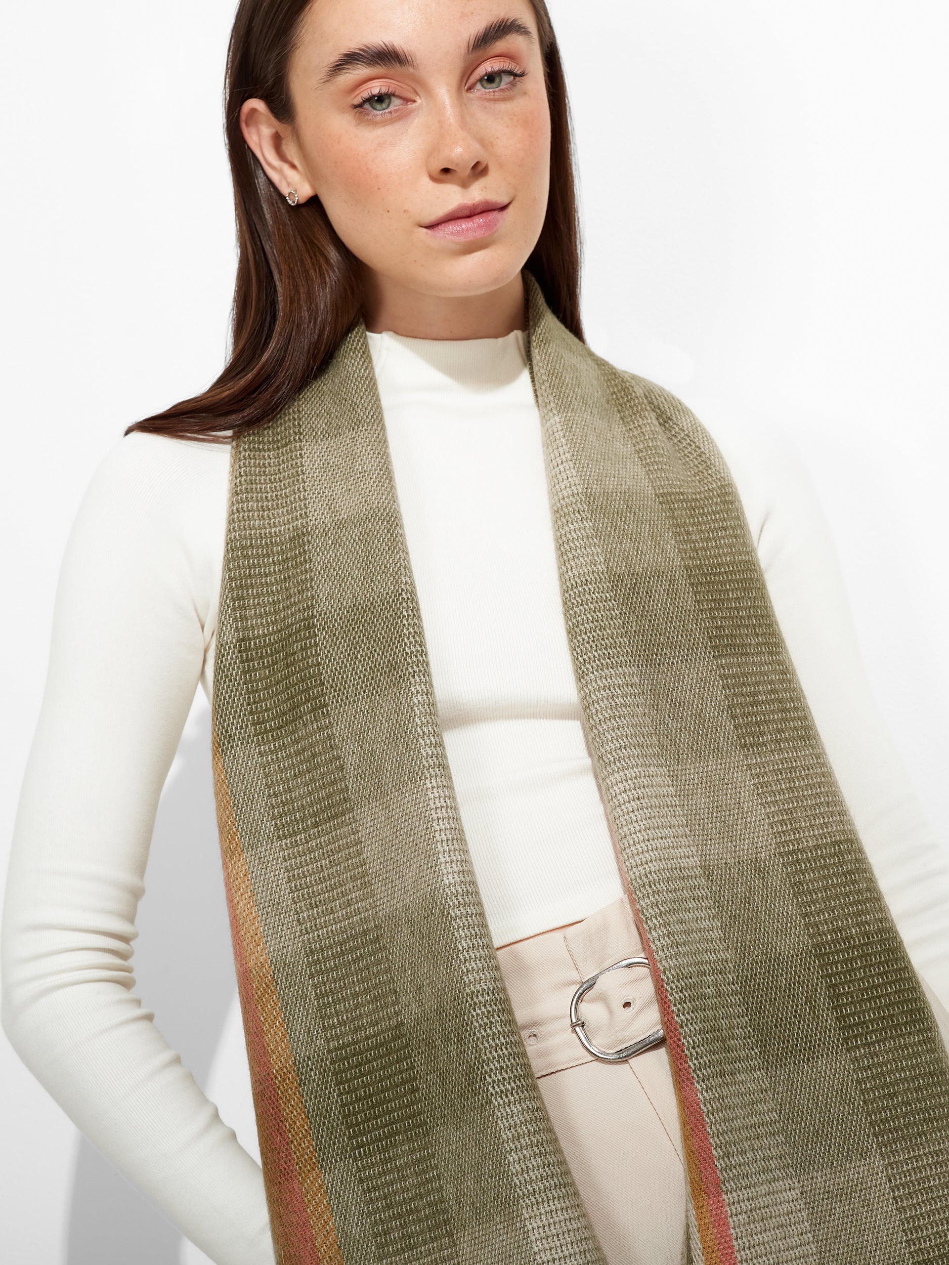 Zamery Scarf Baby Alpaca Color Green